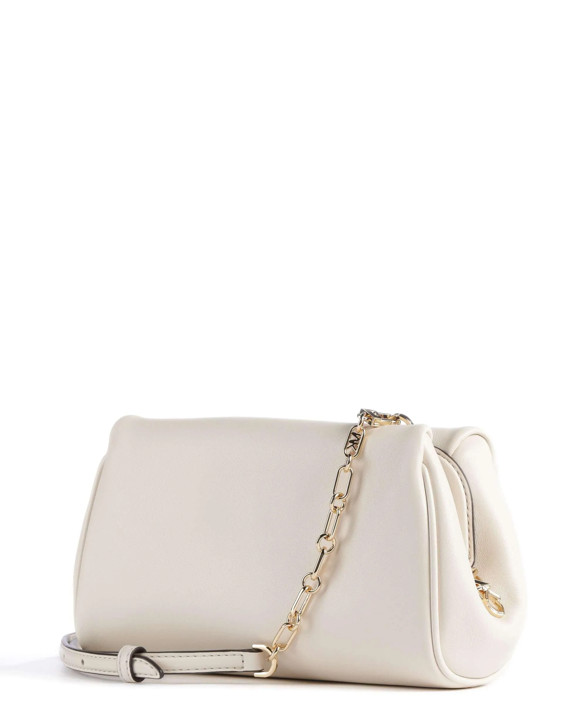  Michael Kors Belle Borsa a tracolla pelle a grana fine beige  