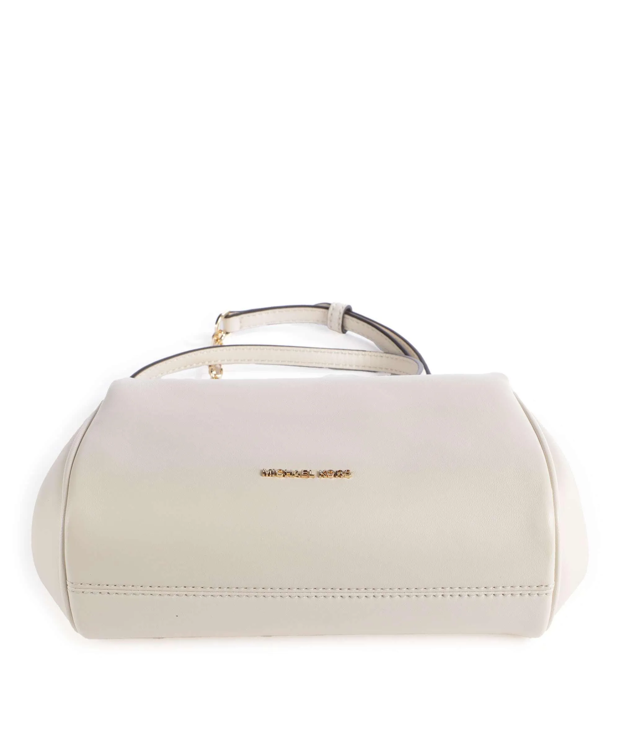  Michael Kors Belle Borsa a tracolla pelle a grana fine beige  