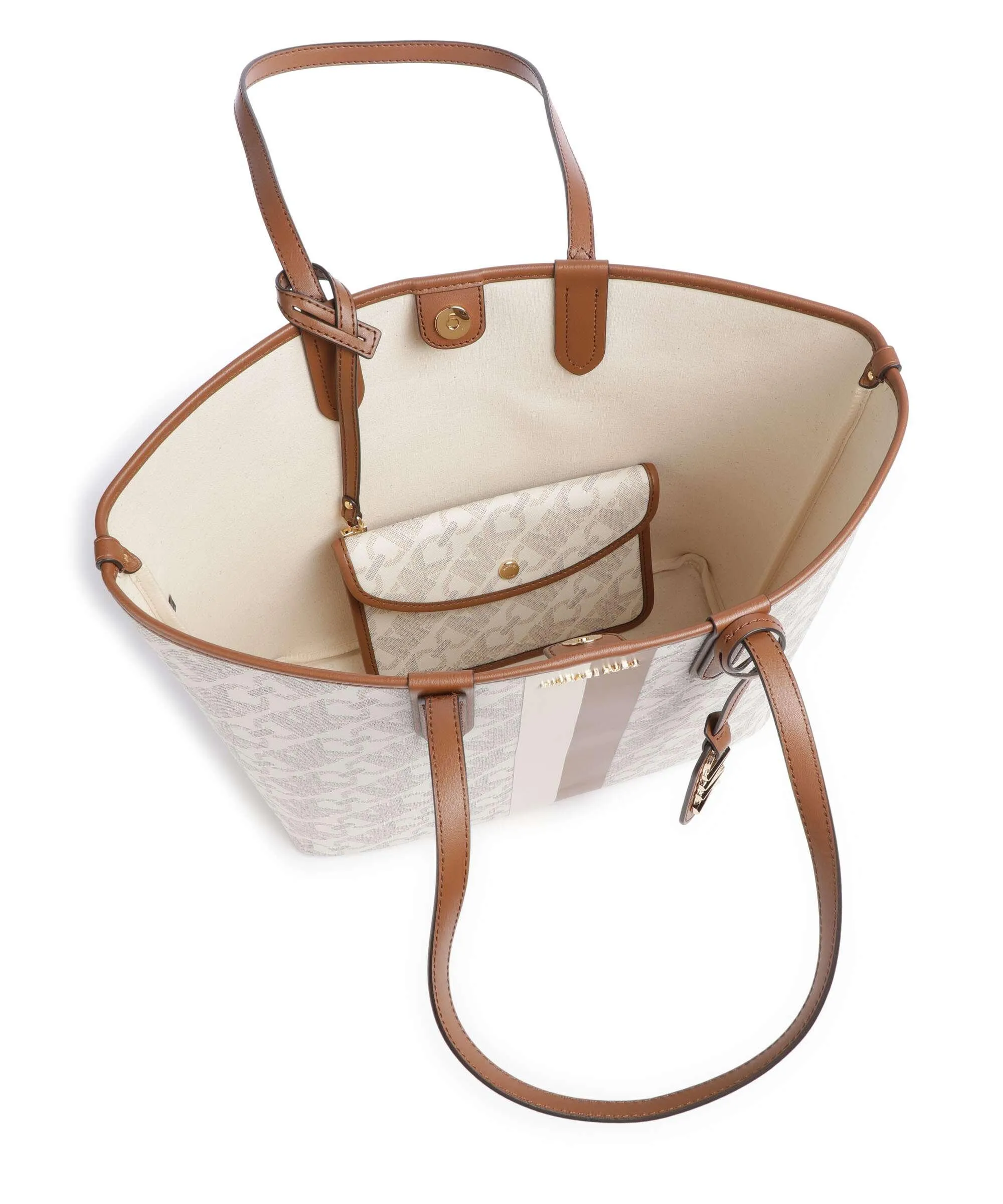  Michael Kors Eliza Borsa shopper tela avorio  
