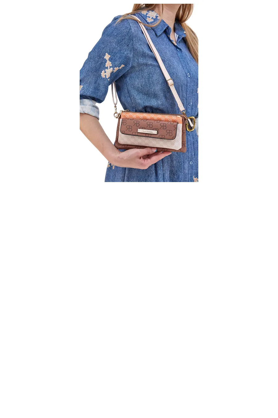 Mini Borsa a Tracolla Marrone Roncato Balestra 61982