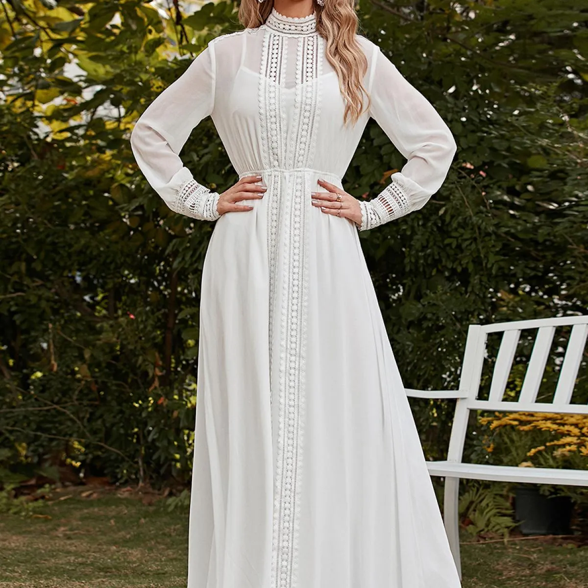 Miss Ord Abito Elegante Missord Abito Chiffon Missord Abito Elegante Chiffon Pizzo