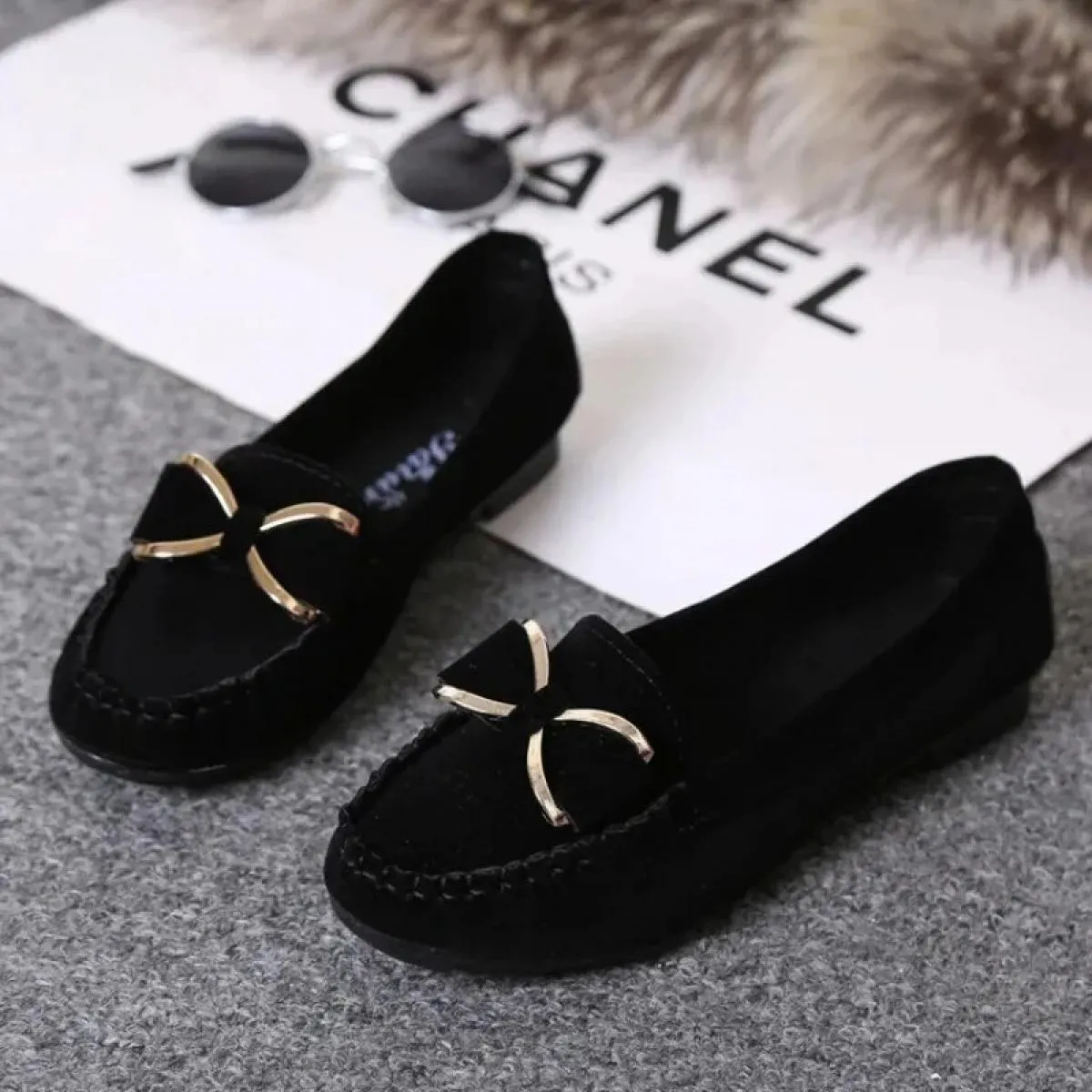 Moda donna Casual Lofers Scarpe basse Donna Autunno Elegante Nodo a farfalla Scarpe comode Donna Morbido classico 2024