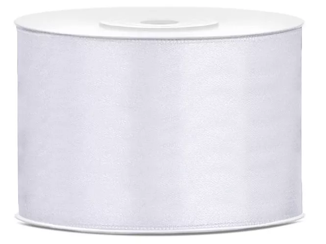 Nastro bianco satinato 5cm x 25m