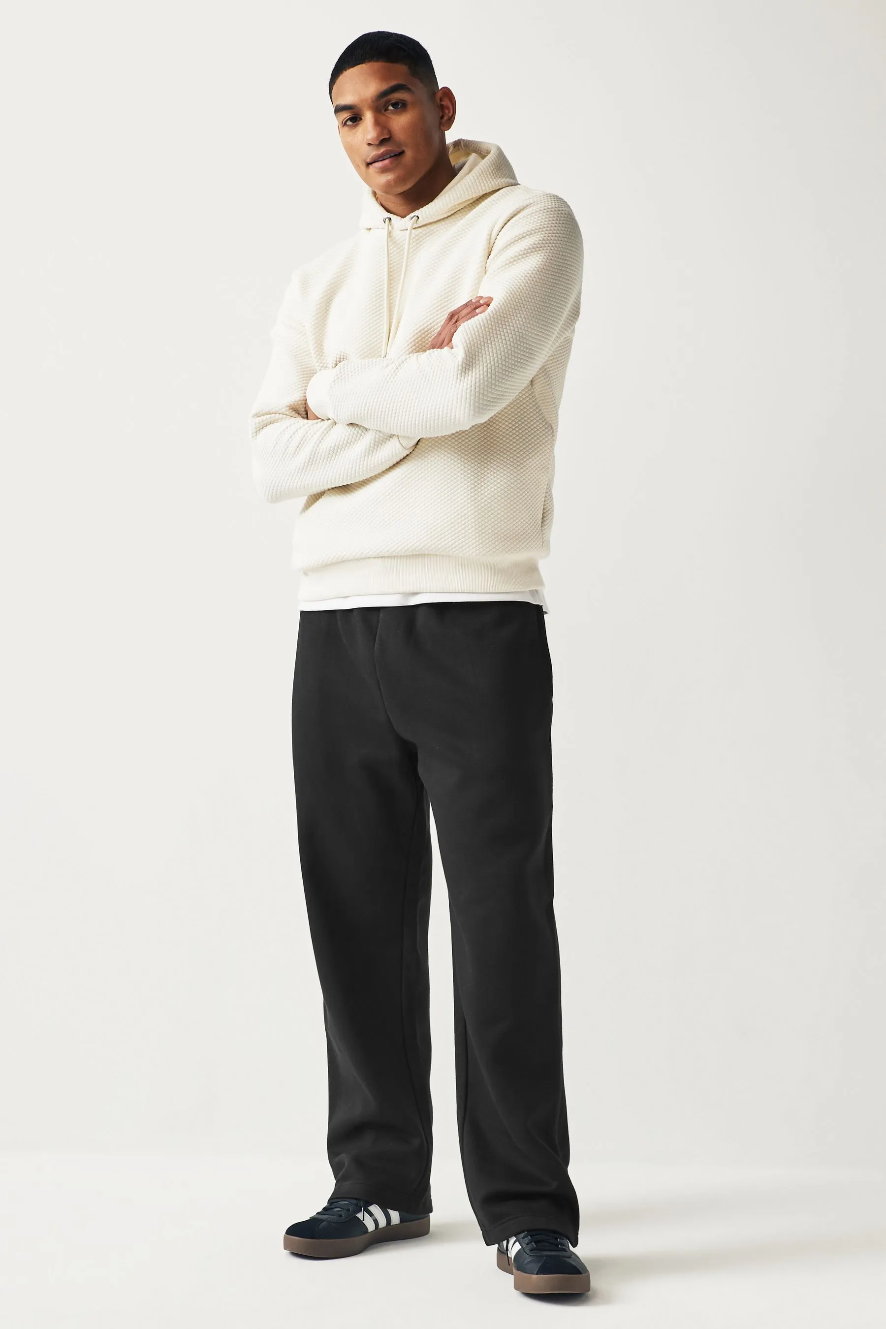 Nero  - Pantaloni da jogging con gamba larga
