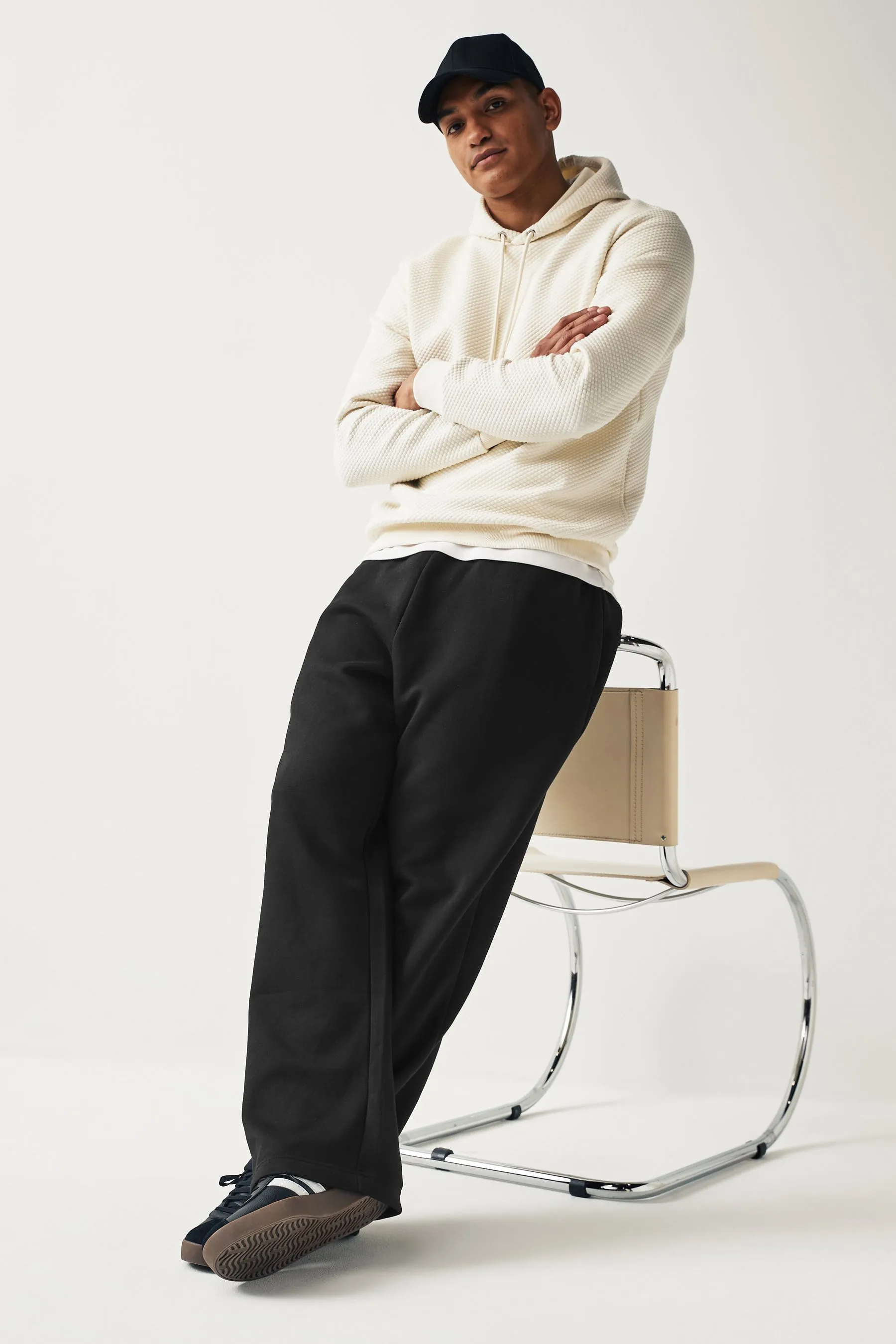 Nero  - Pantaloni da jogging con gamba larga