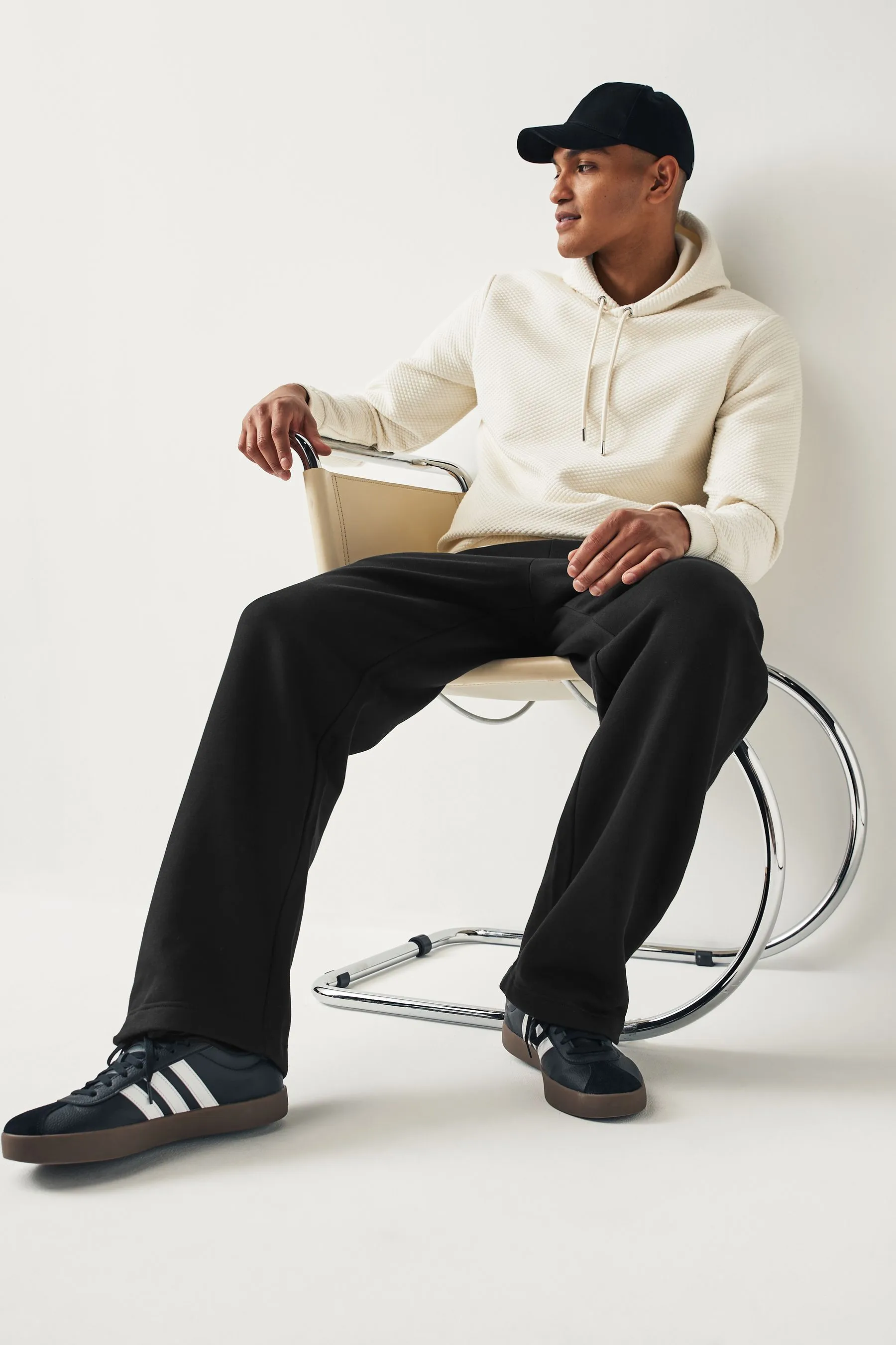 Nero  - Pantaloni da jogging con gamba larga