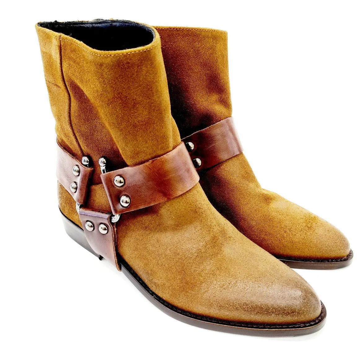 Niche Stivaletto tacco alto 2,5 cm. sperone estraibile color Brandy RIF.13