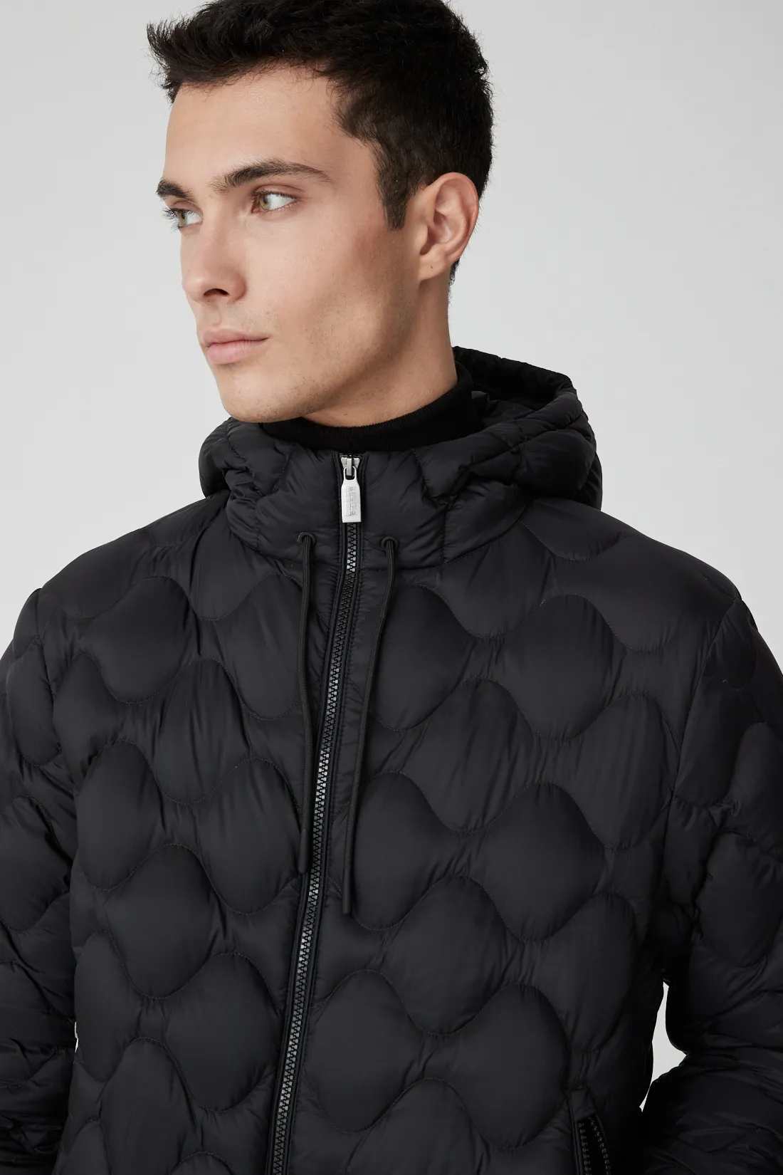 NORIN – Black down jacket with onion quilted
