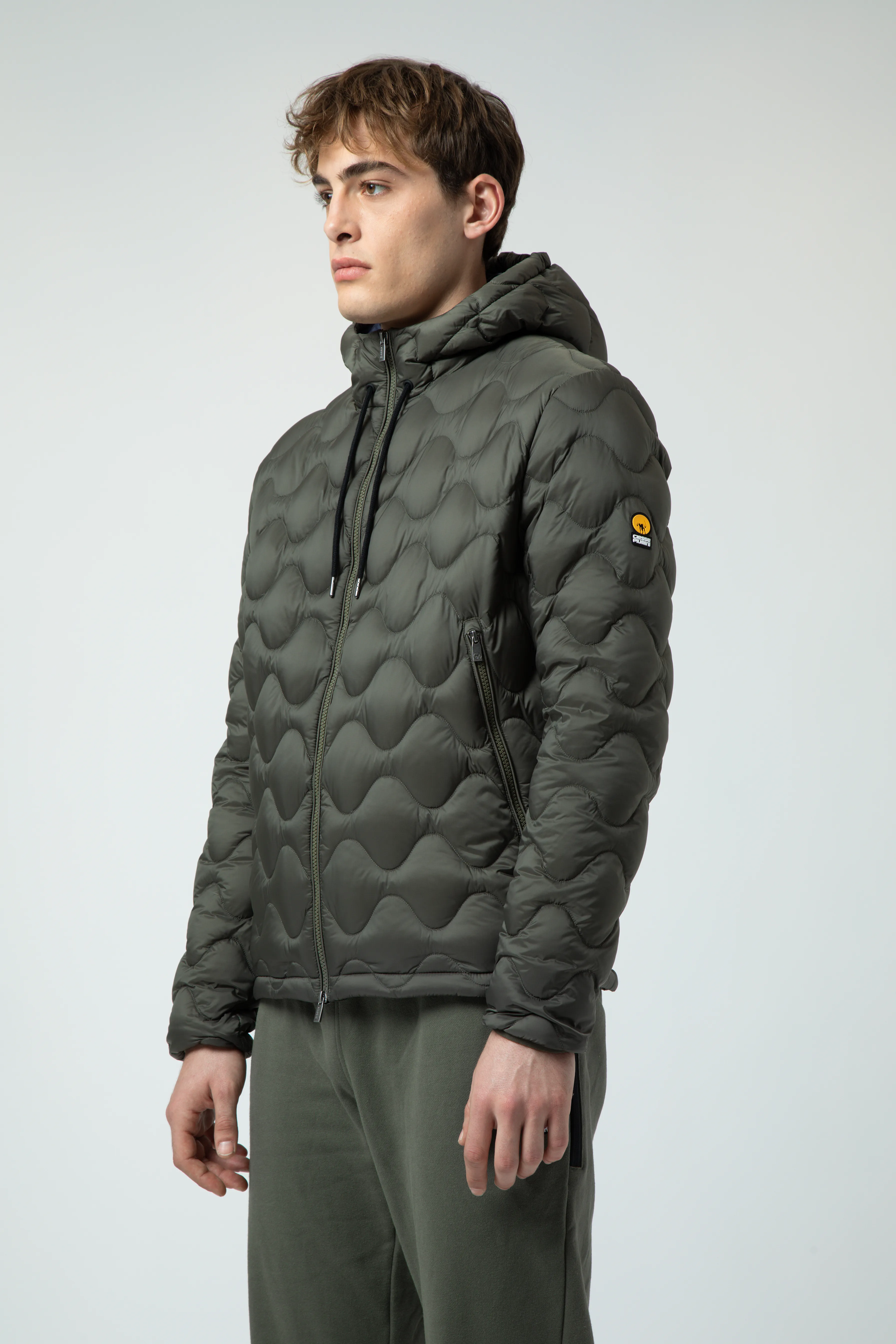 NORIN – Green down jacket with onion quilted
