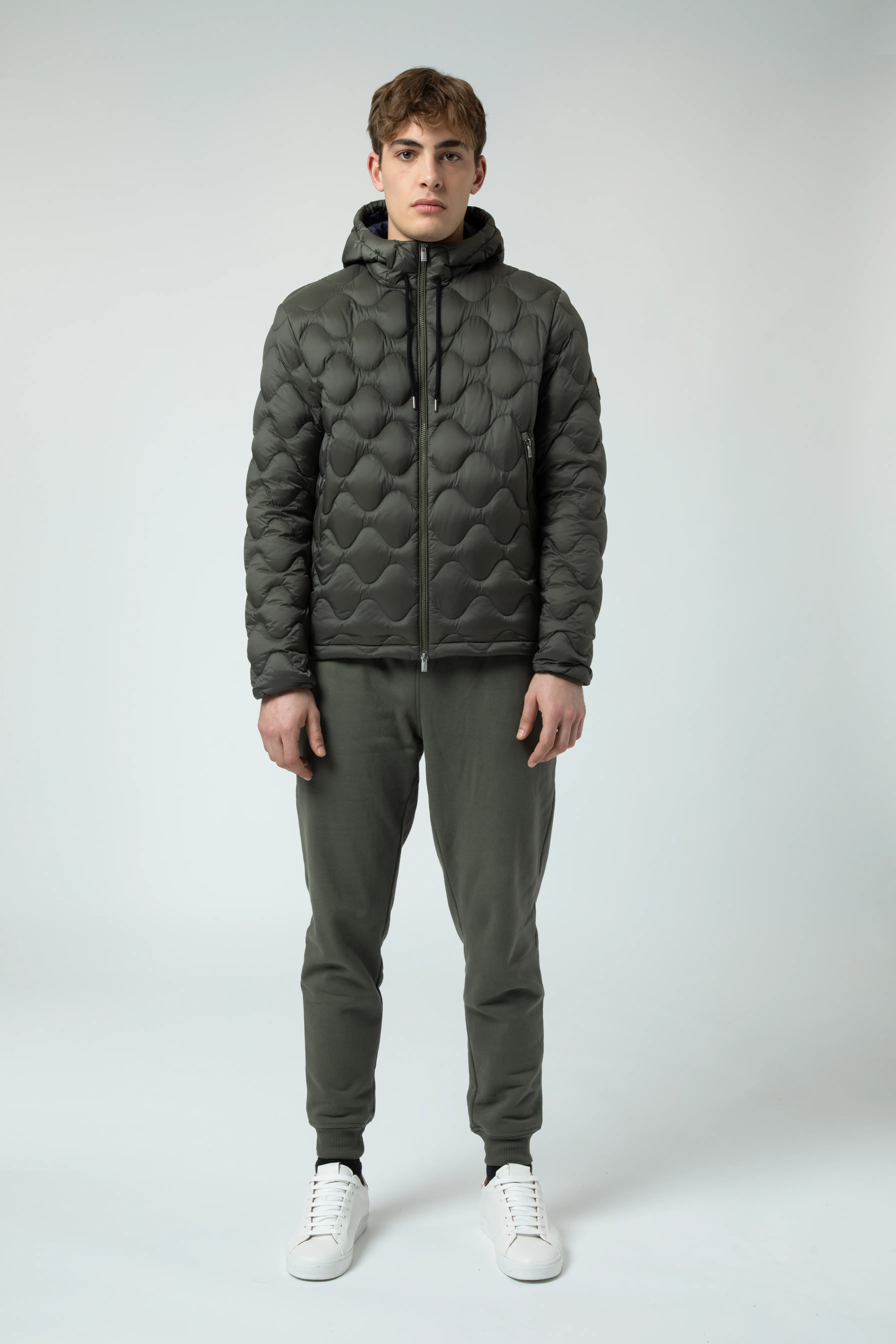 NORIN – Green down jacket with onion quilted