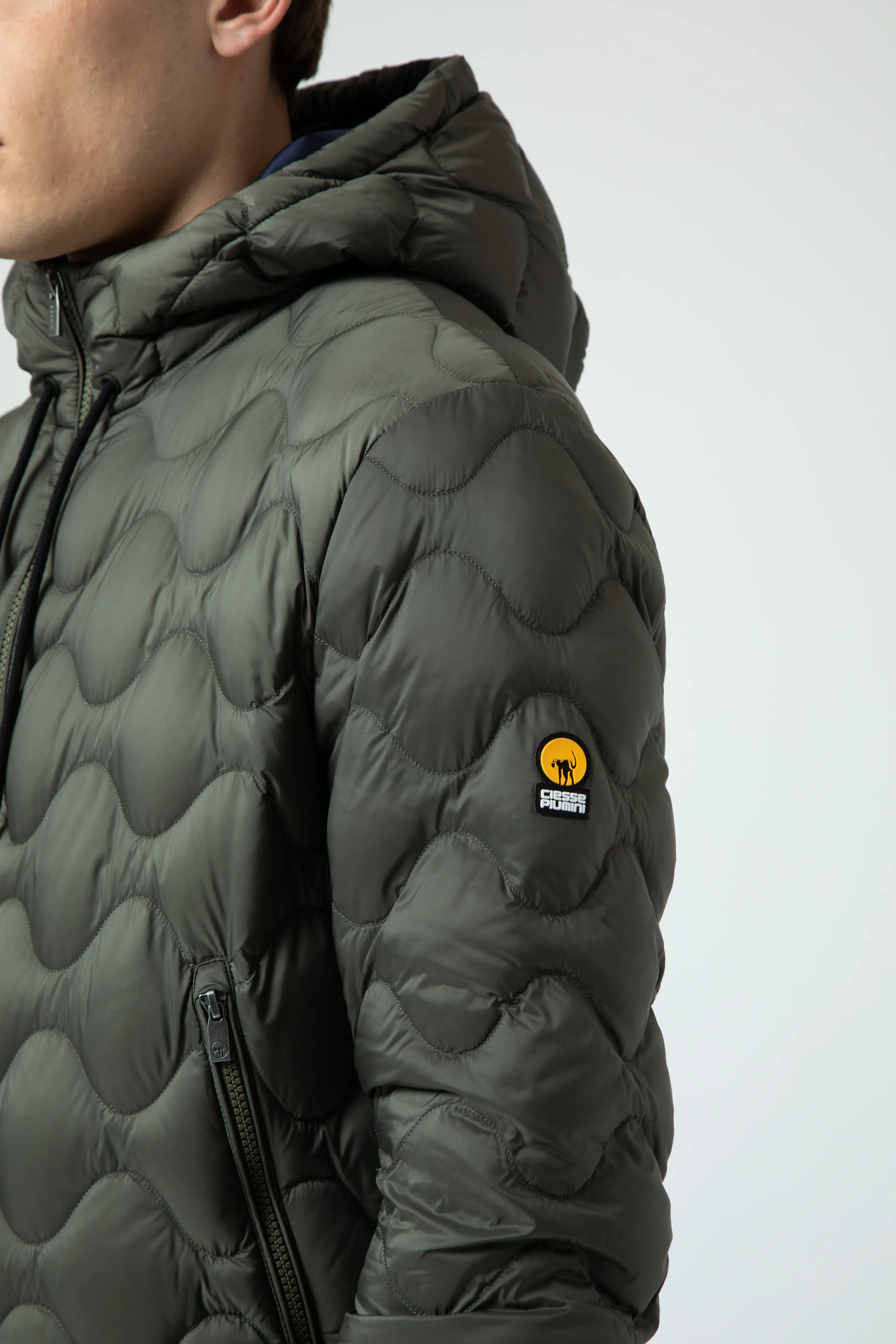 NORIN – Green down jacket with onion quilted