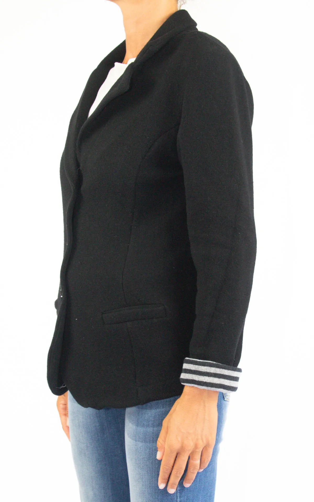 Off-On – giacca in lana – nero/grigio