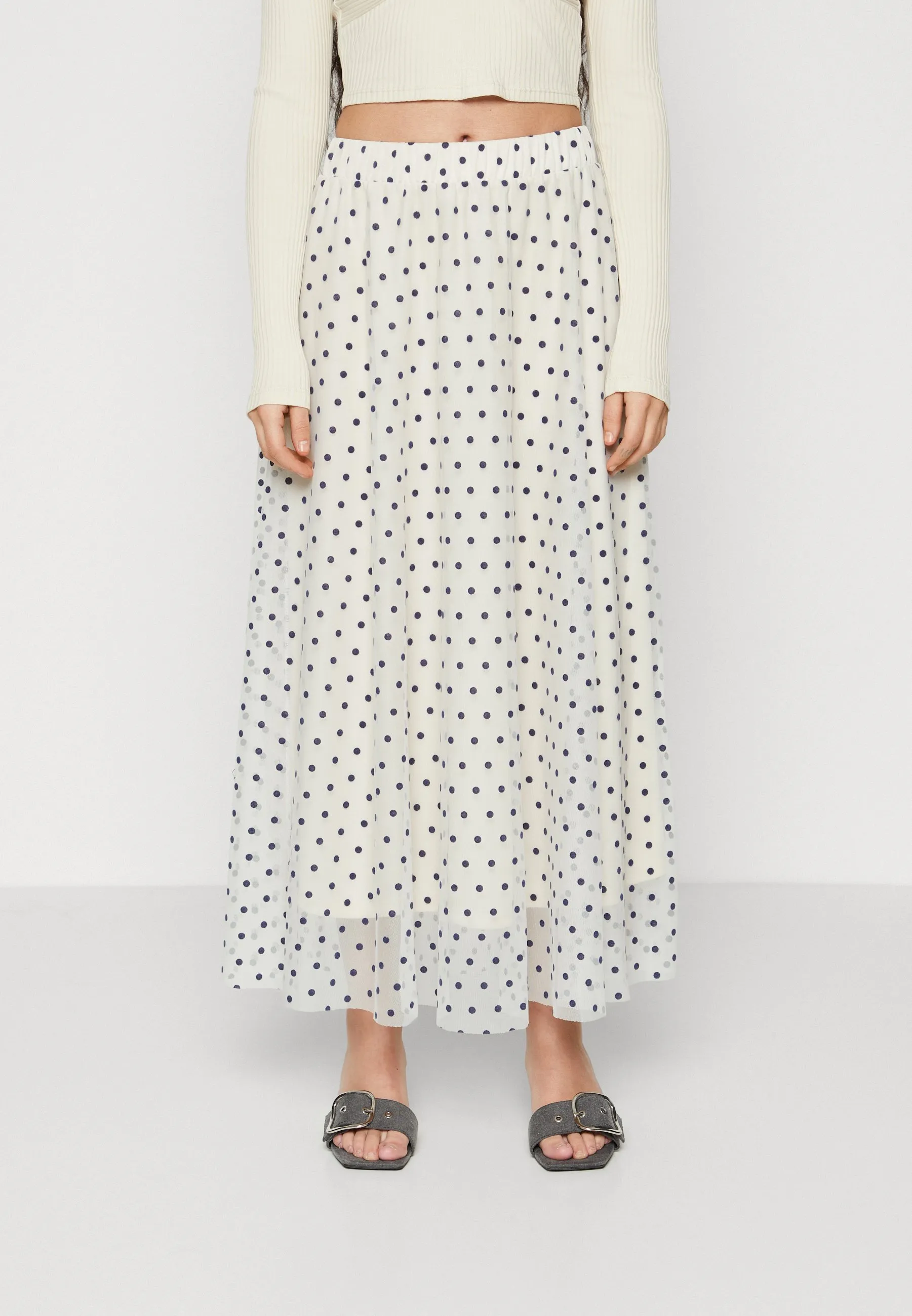 ONLPONERA DOT SKIRT - Gonna lunga