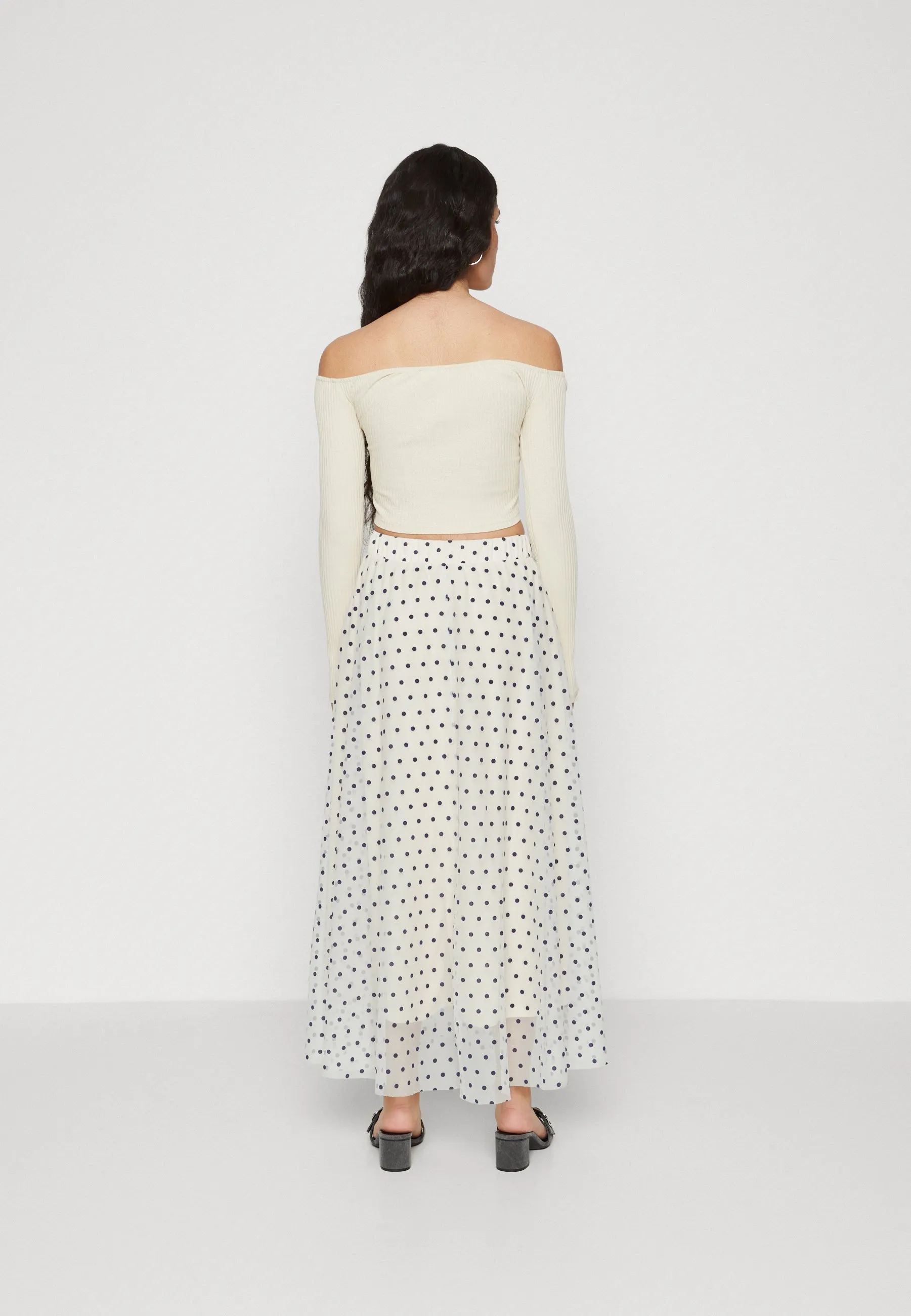 ONLPONERA DOT SKIRT - Gonna lunga