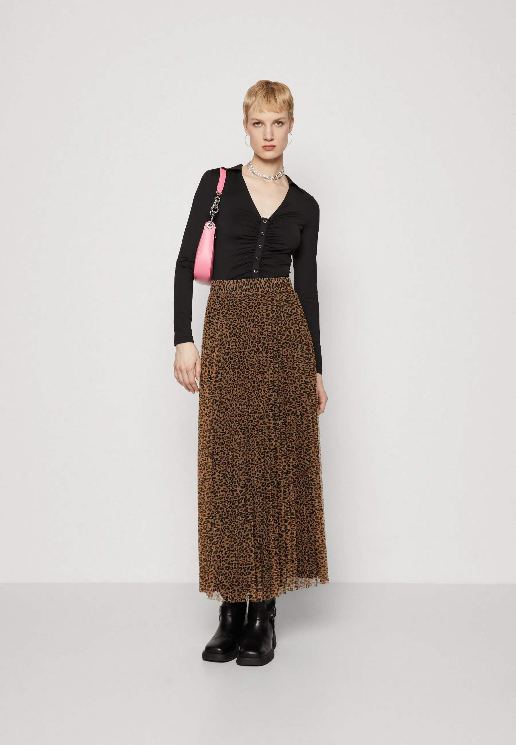 ONLSKY PLISSE SKIRT - Gonna lunga