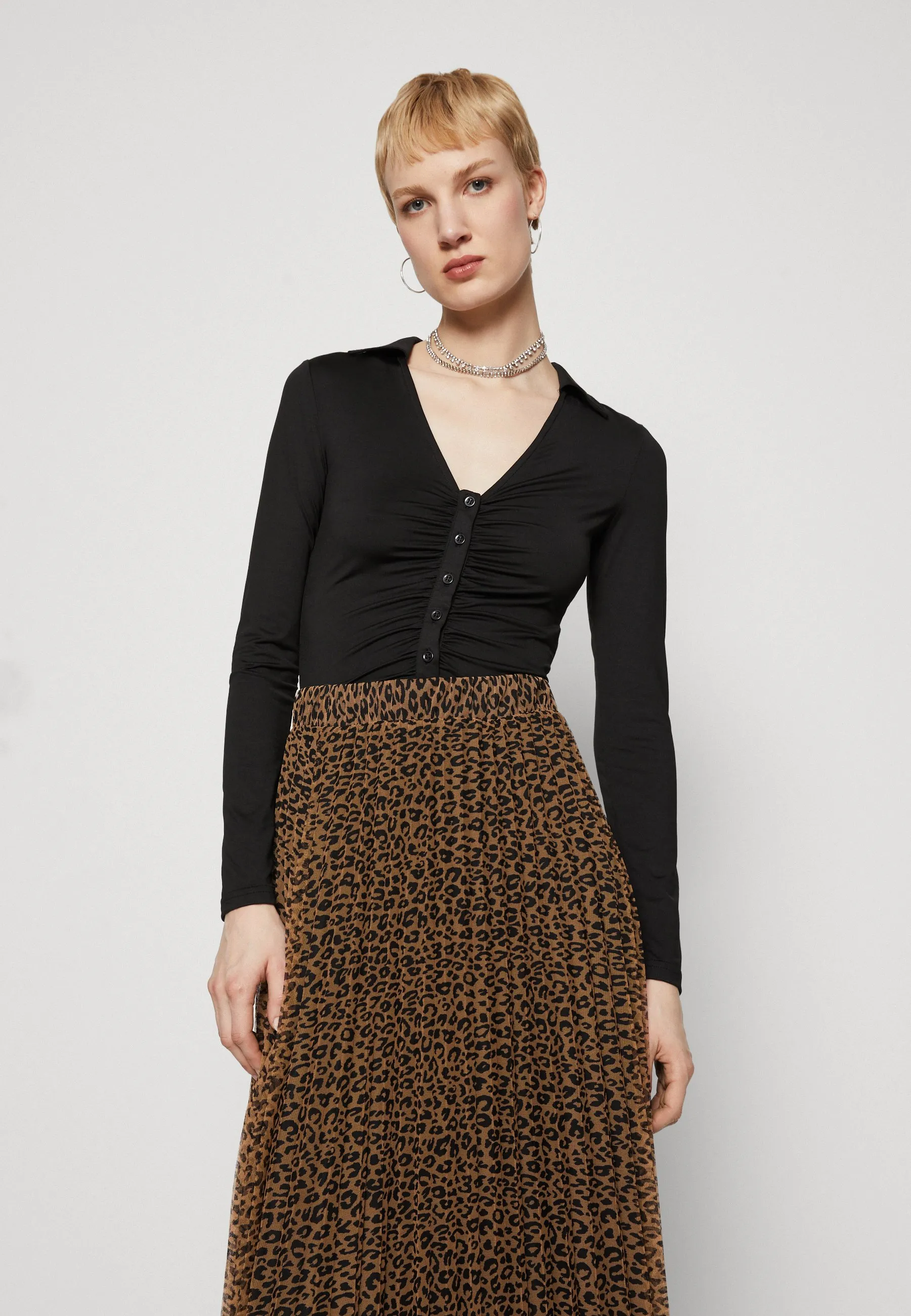 ONLSKY PLISSE SKIRT - Gonna lunga