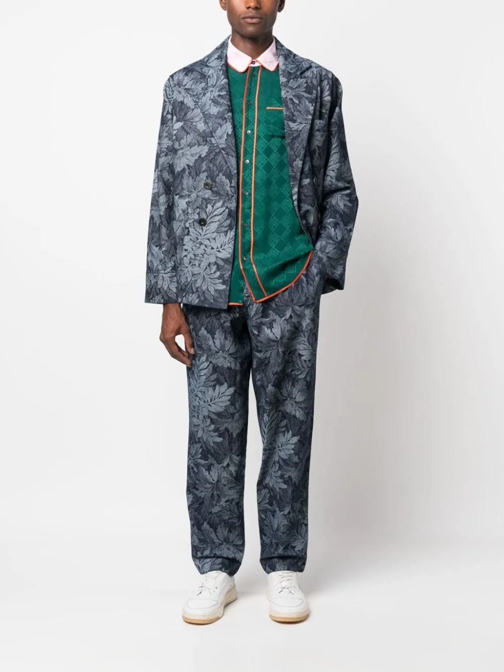 pantalone damascato