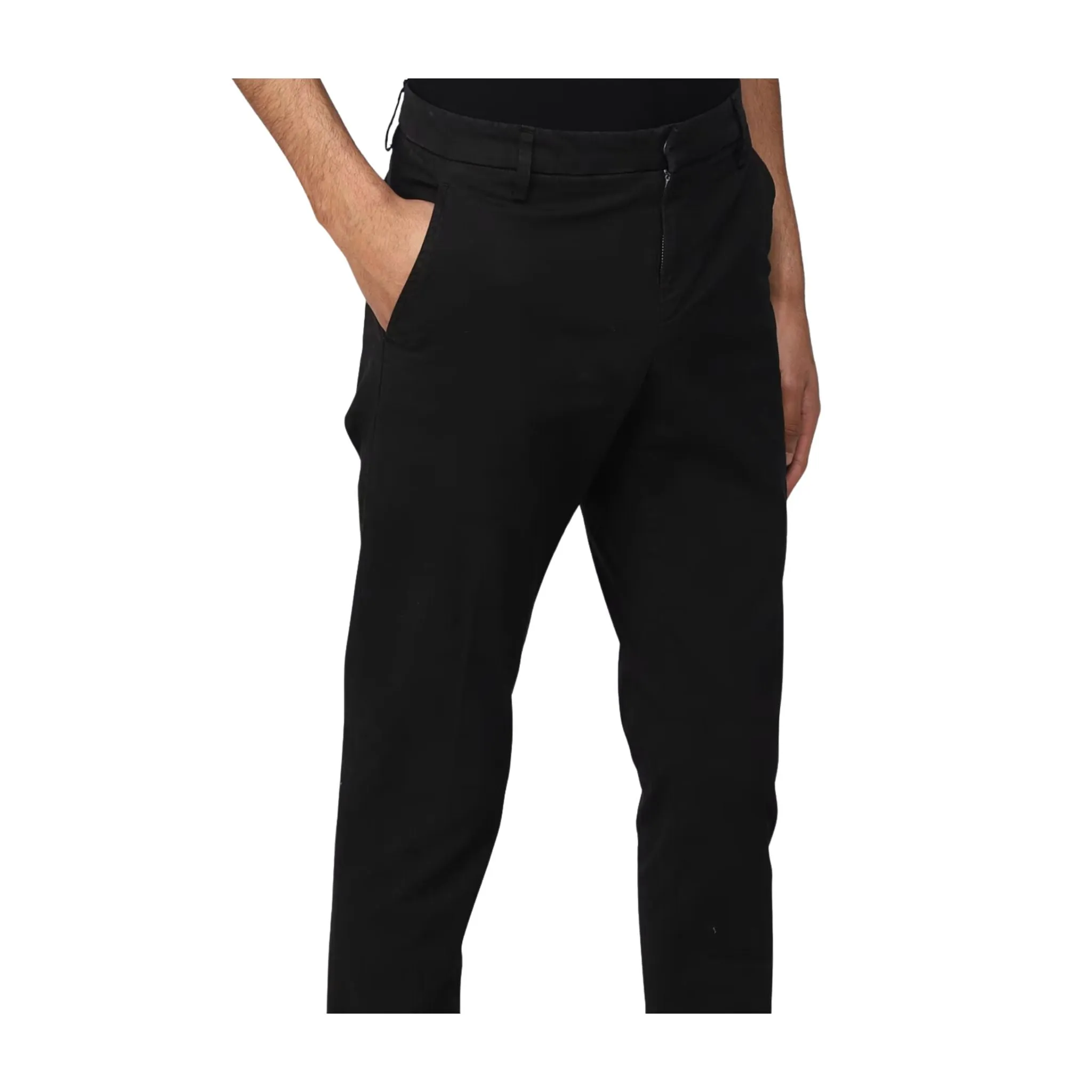Pantalone Uomo Nero gamba dritta