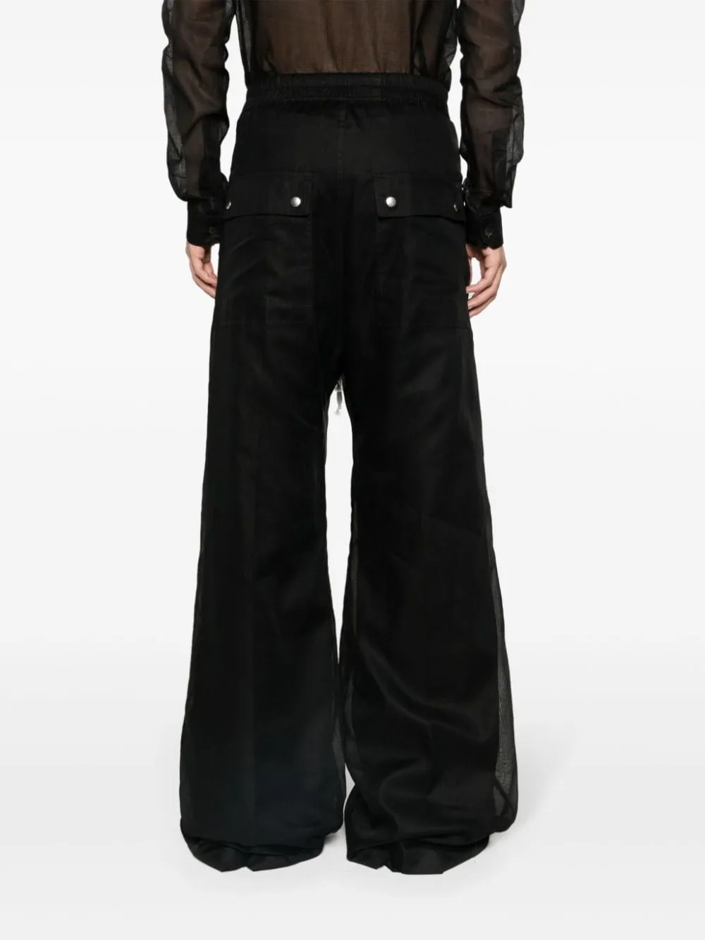 Pantaloni a gamba ampia Bela in nero - uomo