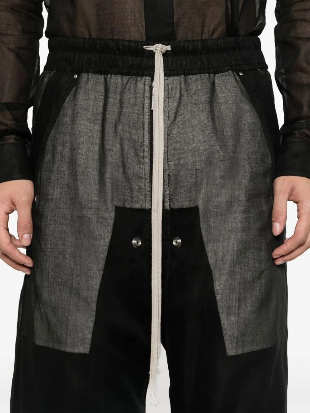 Pantaloni a gamba ampia Bela in nero - uomo
