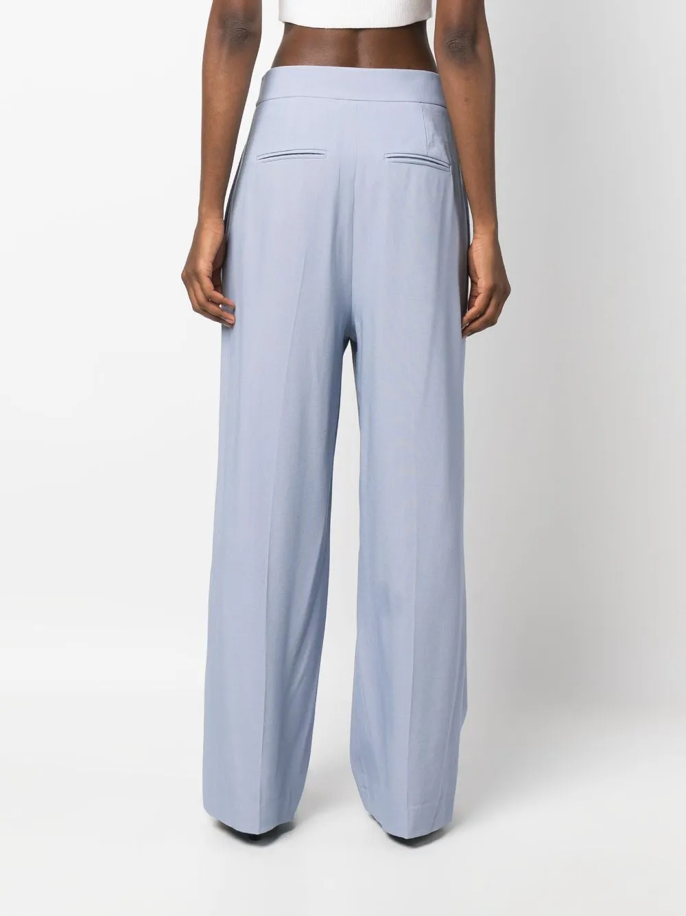 Pantaloni a gamba ampia in lilla - donna