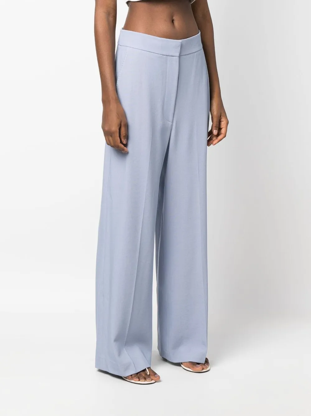 Pantaloni a gamba ampia in lilla - donna