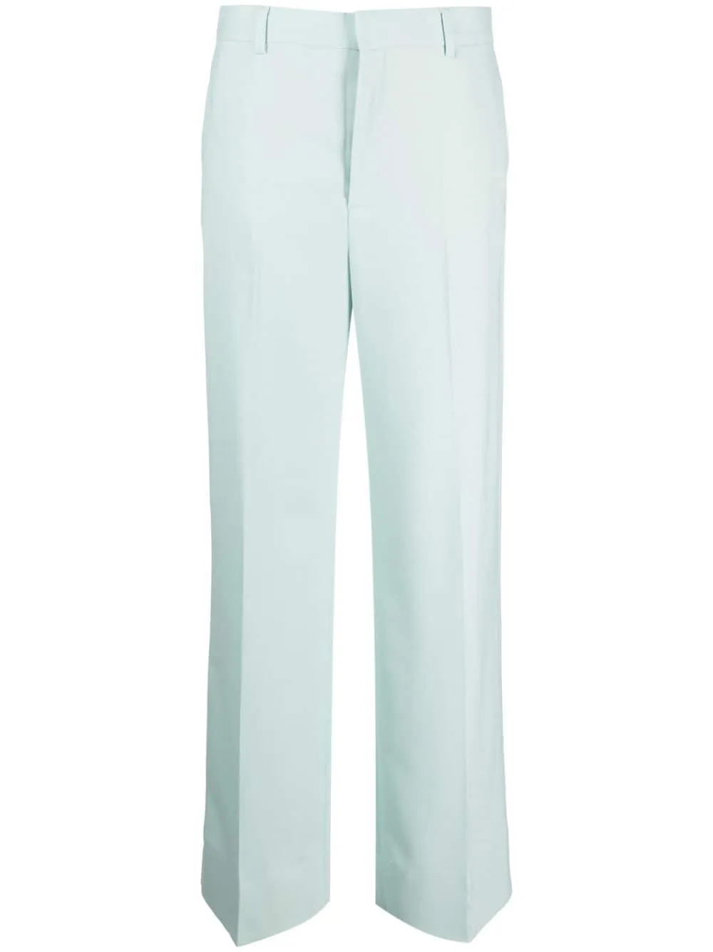 Pantaloni a gamba dritta in verde - donna
