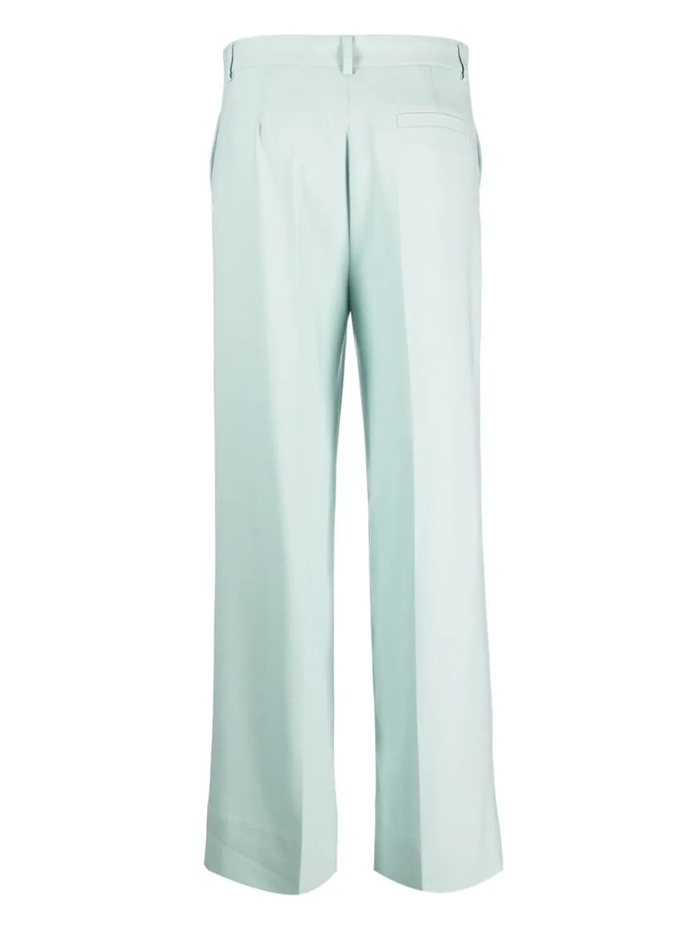 Pantaloni a gamba dritta in verde - donna