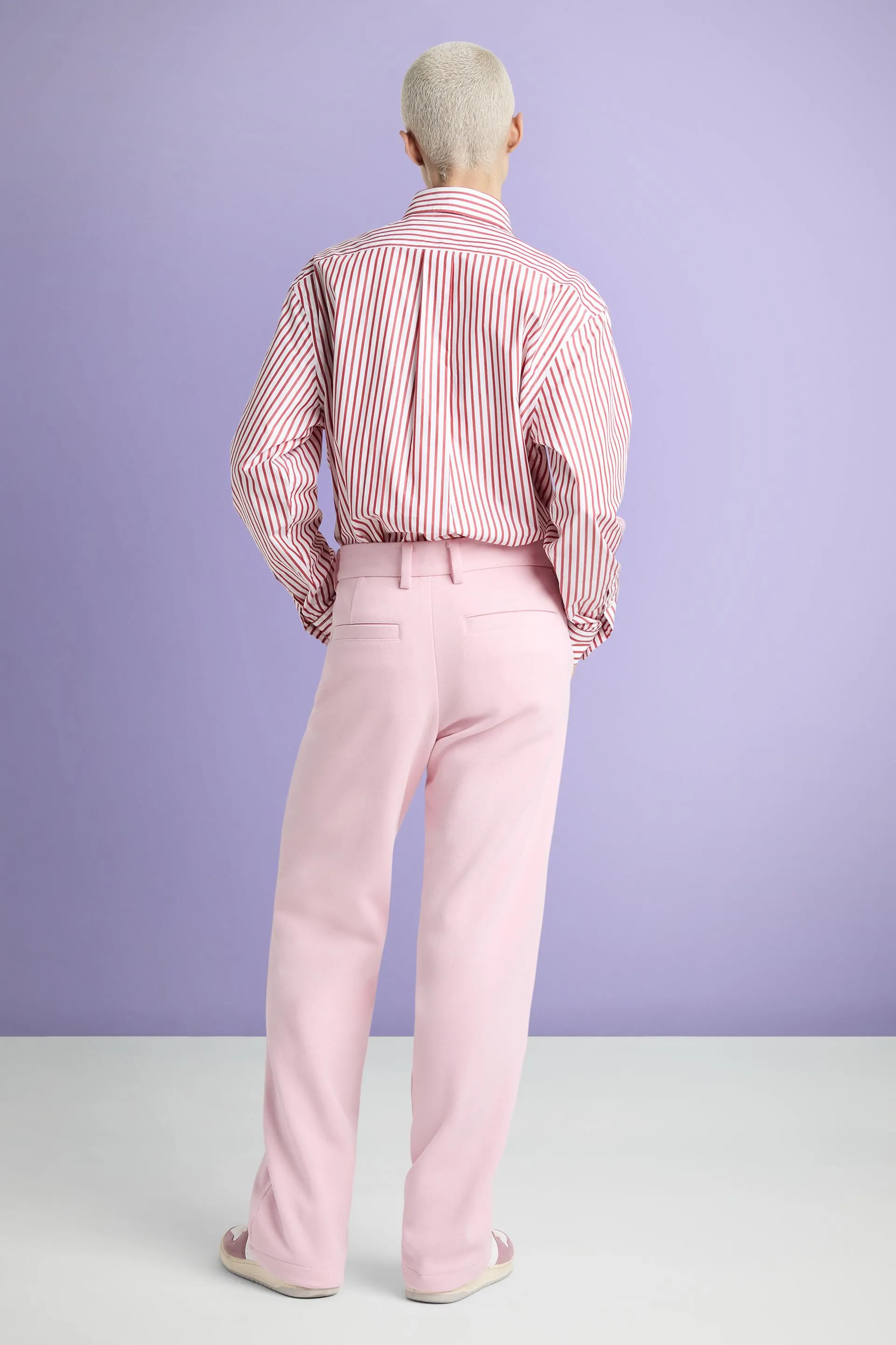 Pantaloni a gamba larga in misto cotone biologico