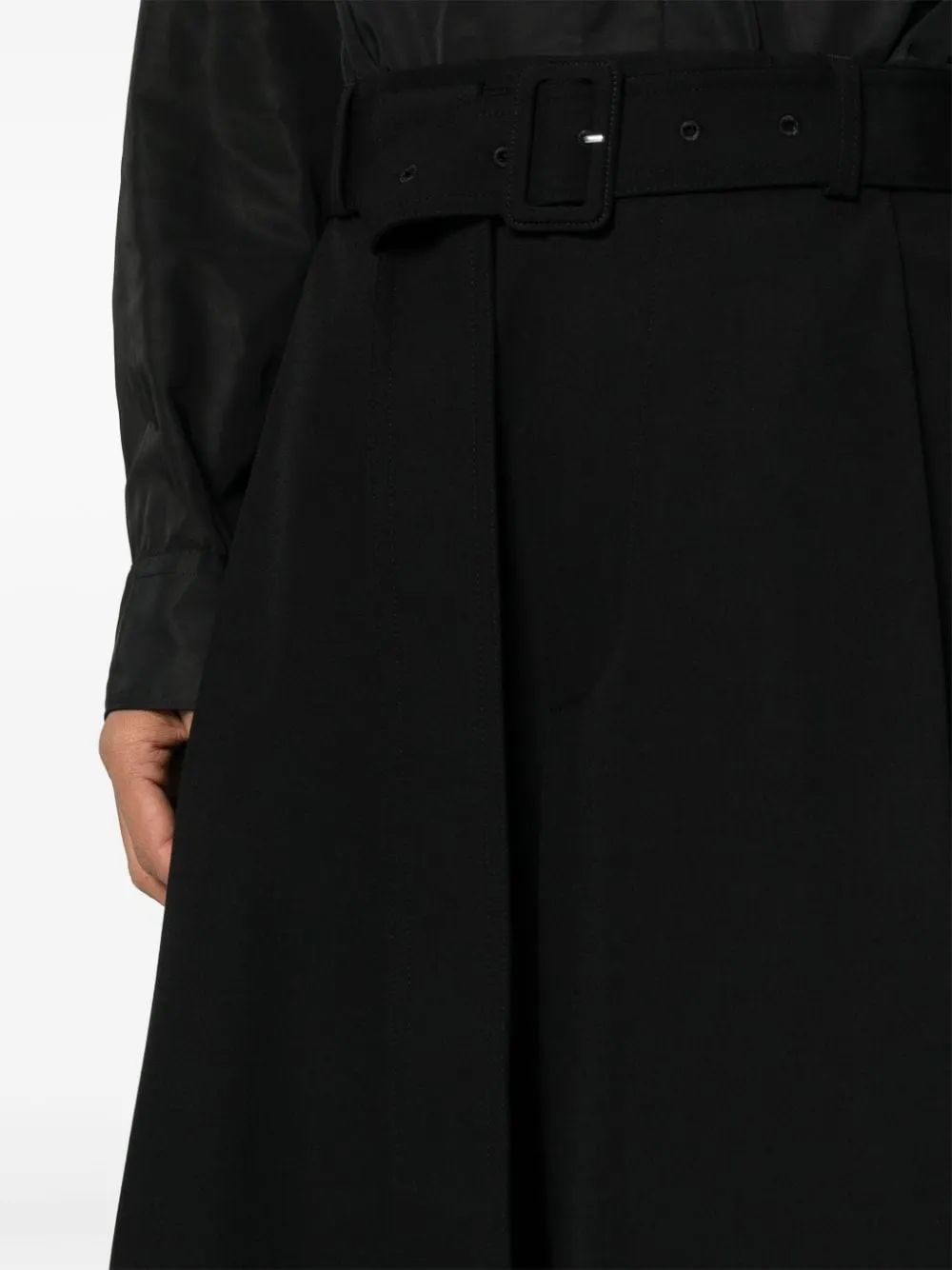 Pantaloni a gamba larga in nero - uomo