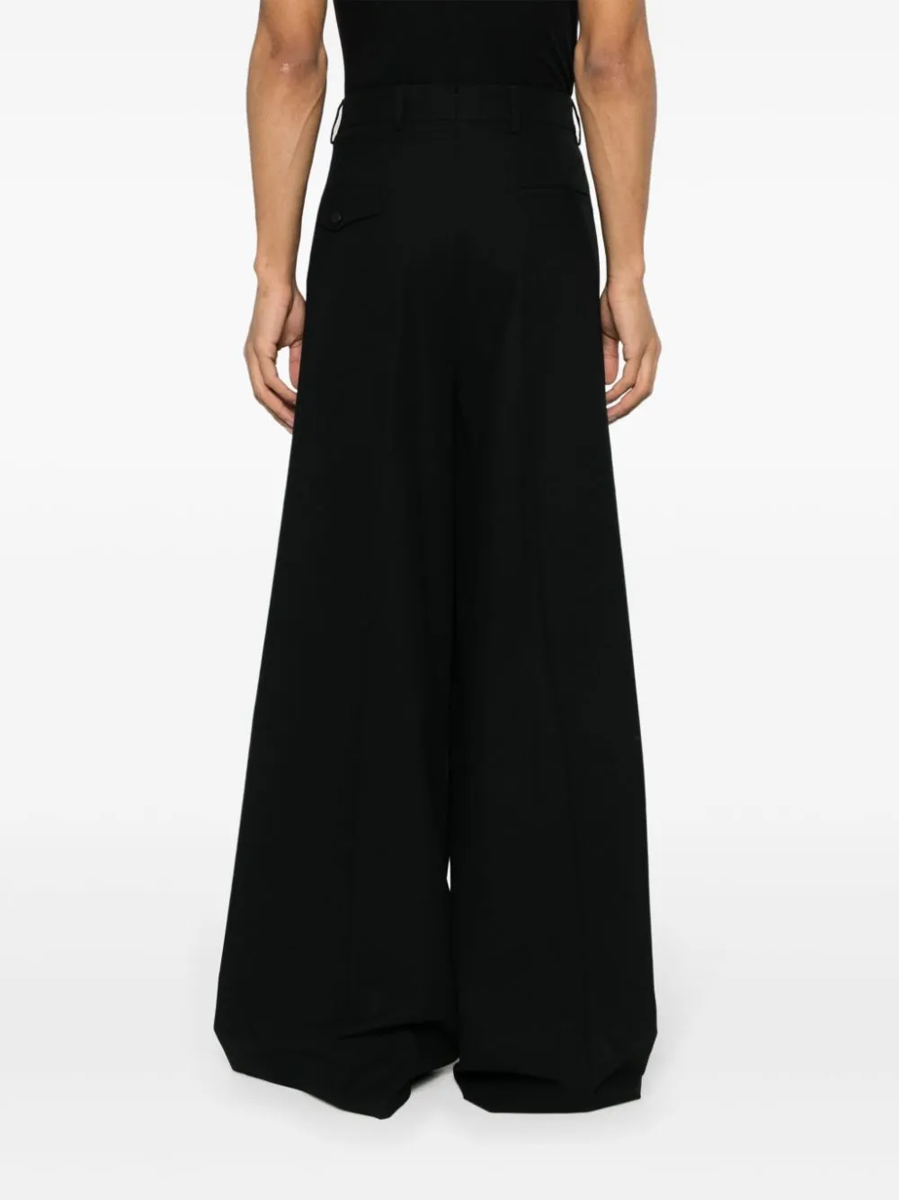 Pantaloni a gamba larga matthieu in nero - donna