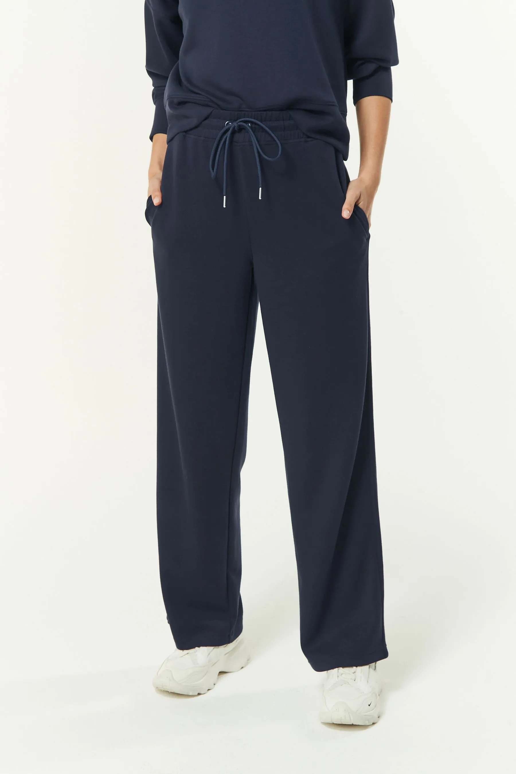 Pantaloni della tuta elegante morbida a gamba larga