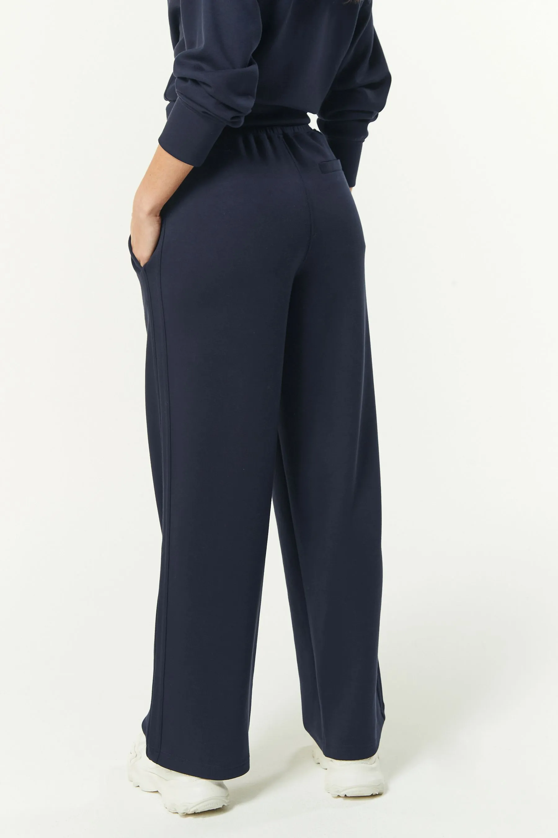 Pantaloni della tuta elegante morbida a gamba larga