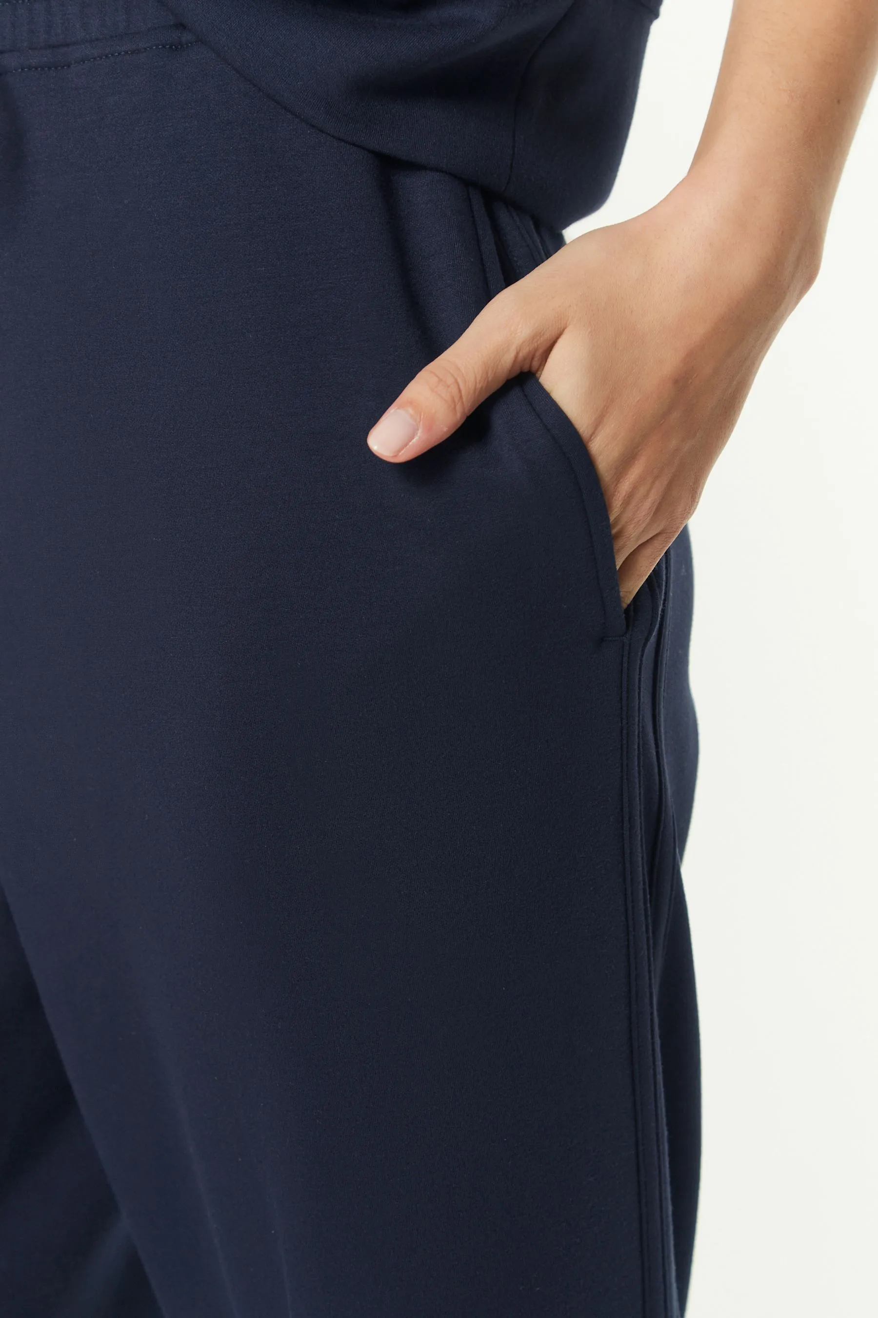Pantaloni della tuta elegante morbida a gamba larga