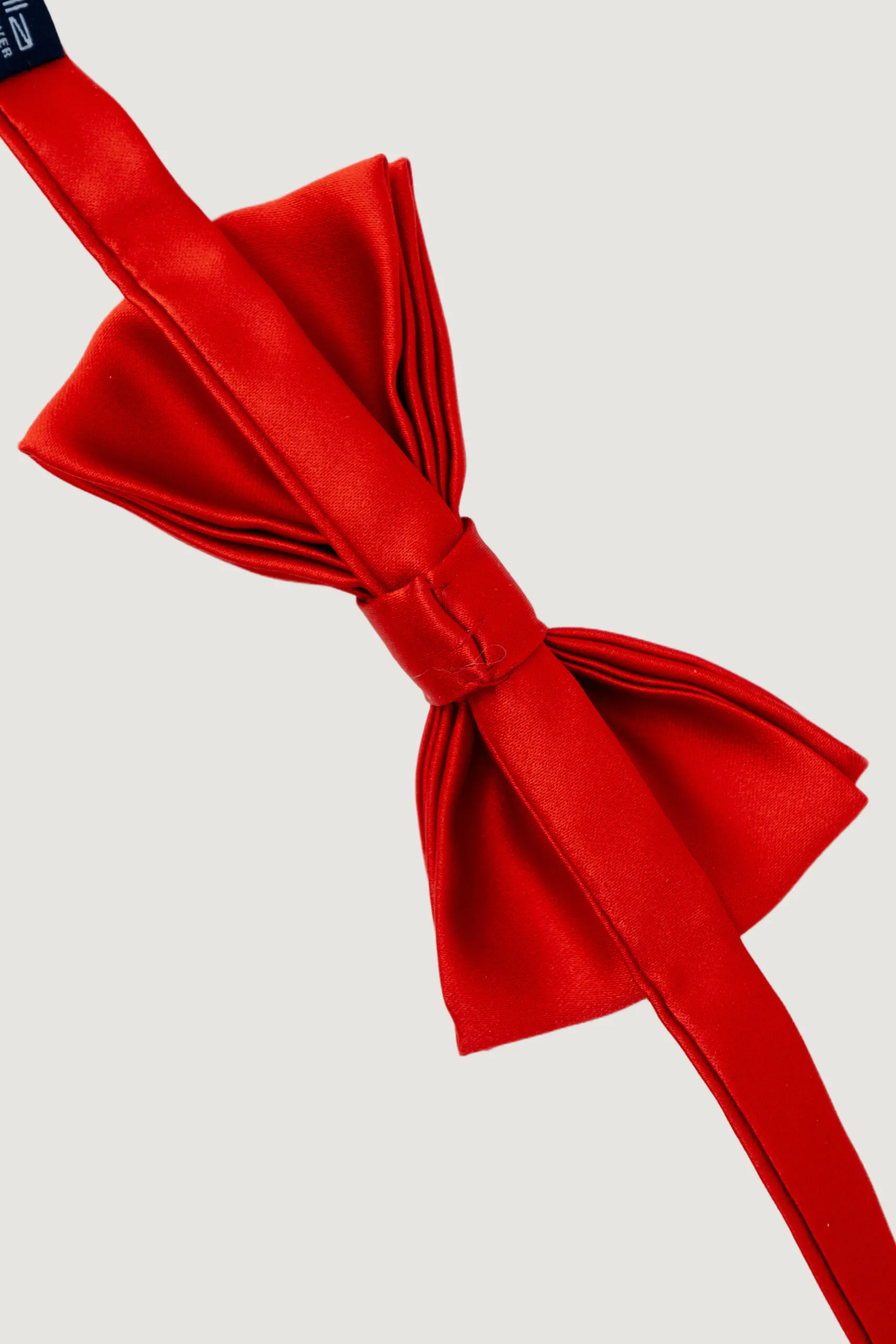 Papillon Punto Sella Cravatte Papillon seta Rosso