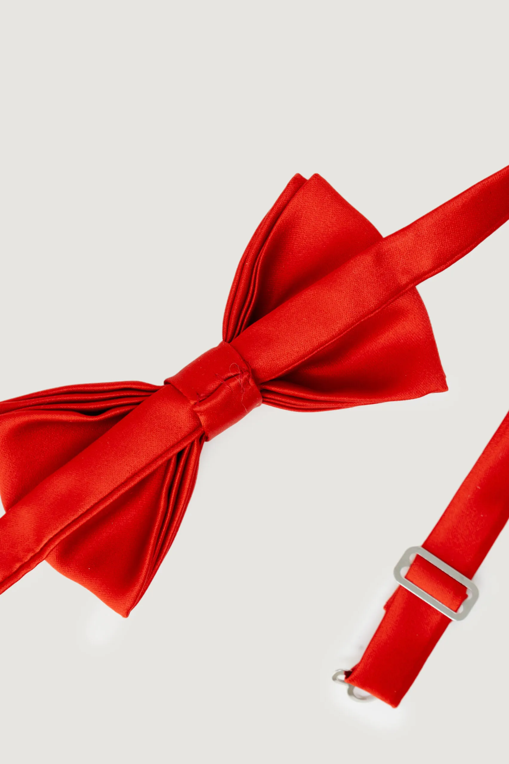 Papillon Punto Sella Cravatte Papillon seta Rosso