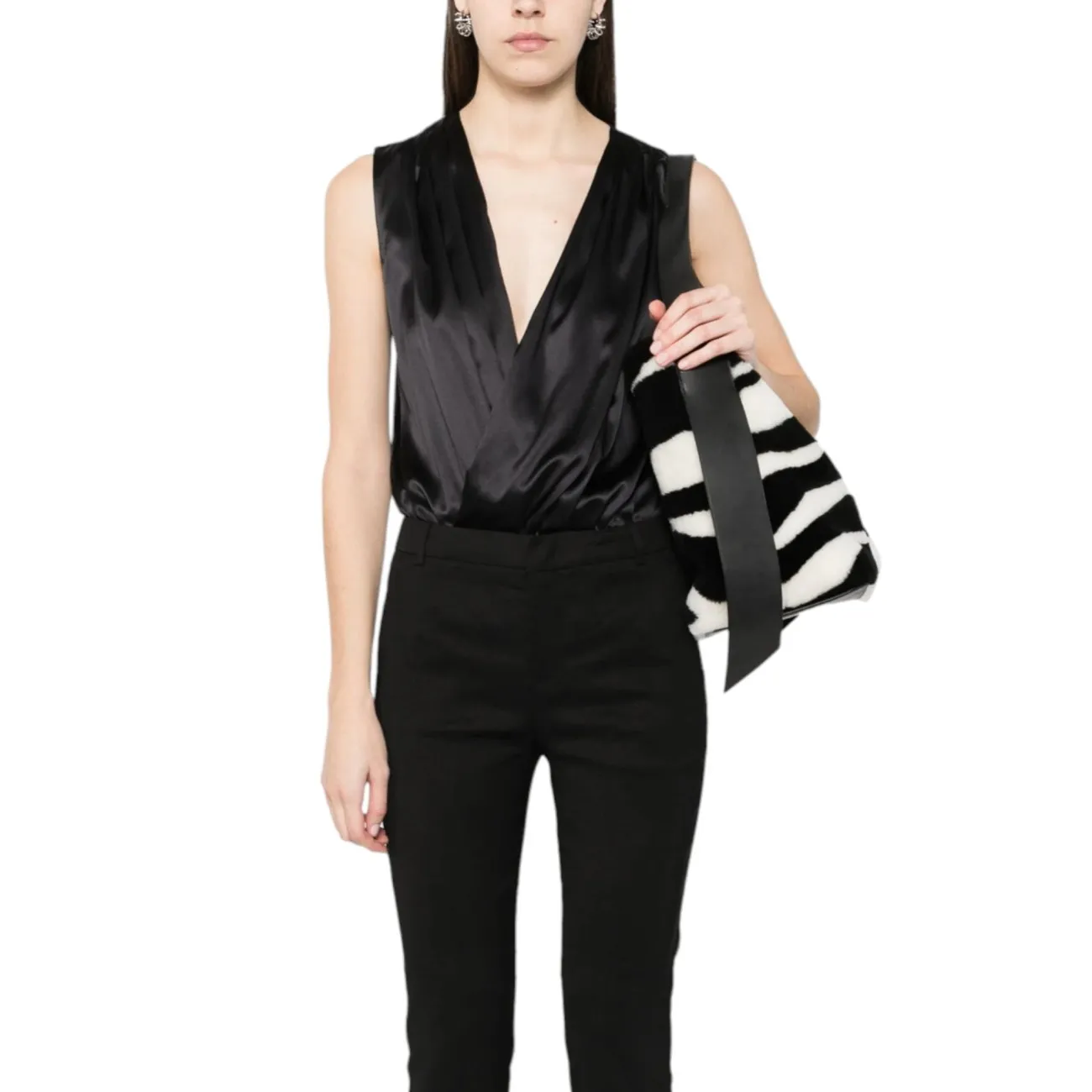 Pinko body nero seta elegante
