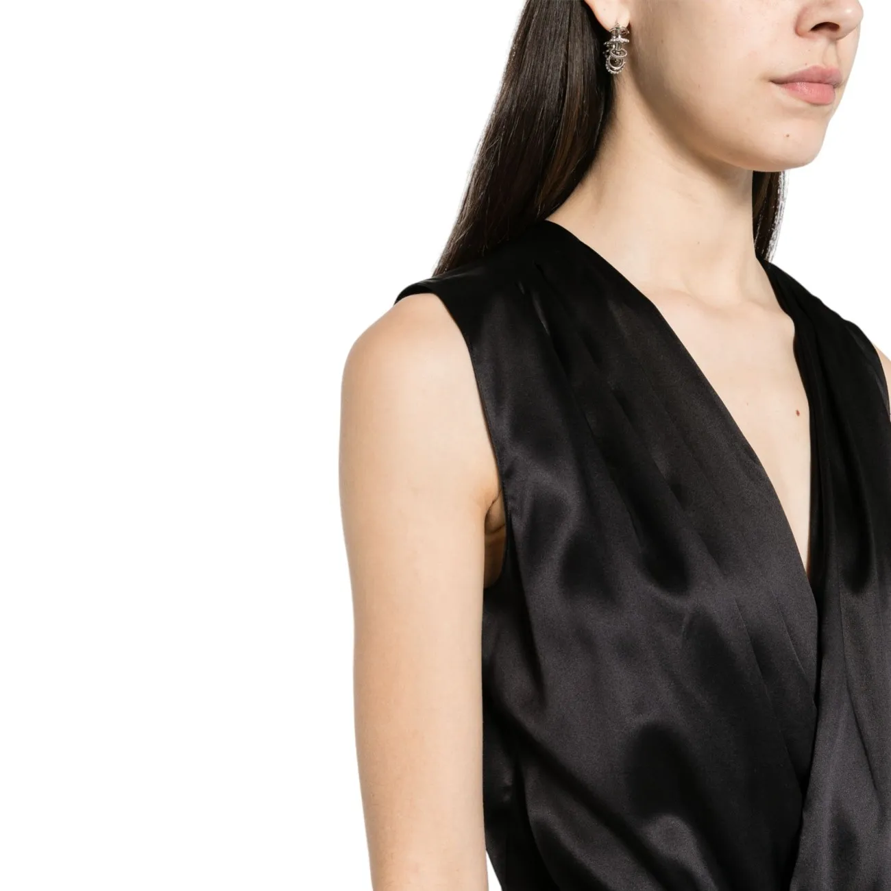 Pinko body nero seta elegante