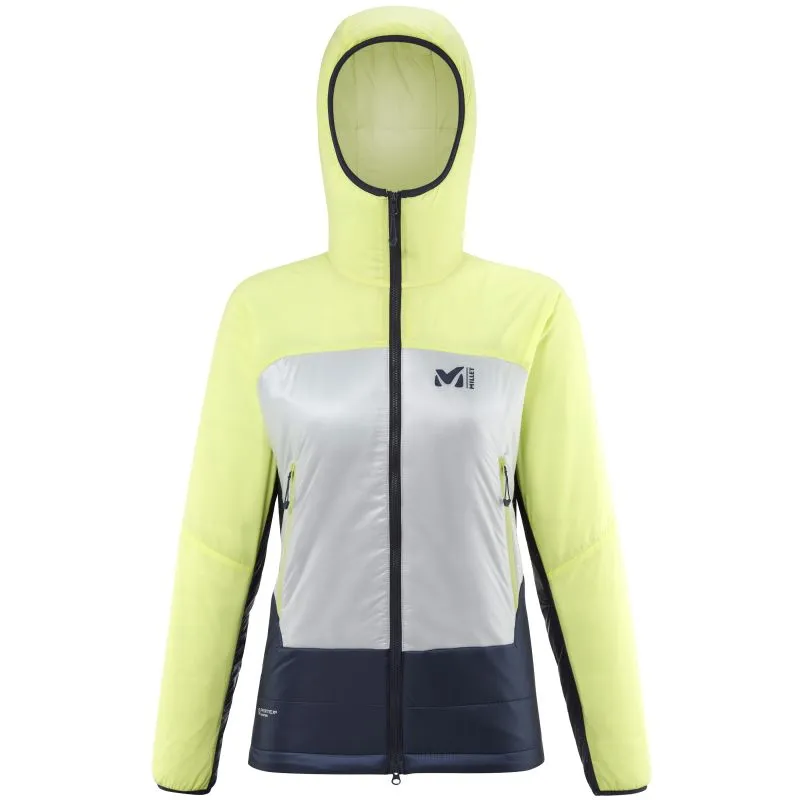 Piumino da donna FUSION AIRWARM HOODIE W (VIPER/SAPHIR)