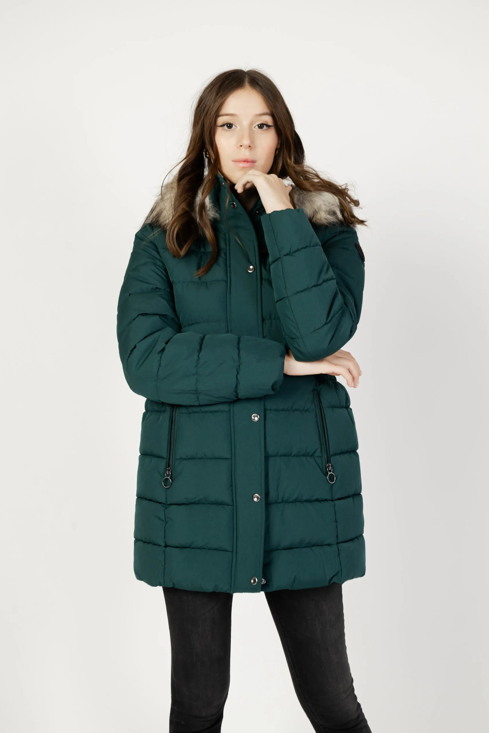 Piumino Only onlnewluna quilted coat cc otw Verde Scuro