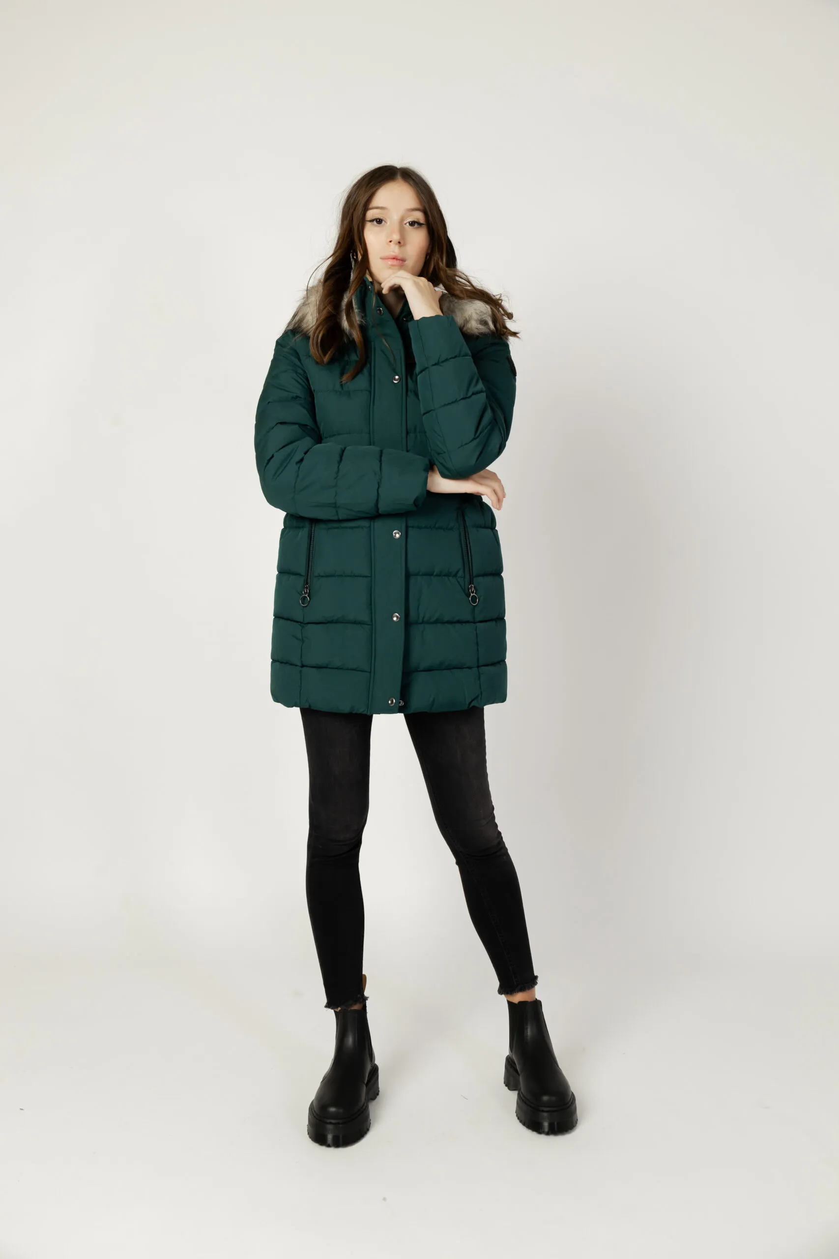 Piumino Only onlnewluna quilted coat cc otw Verde Scuro