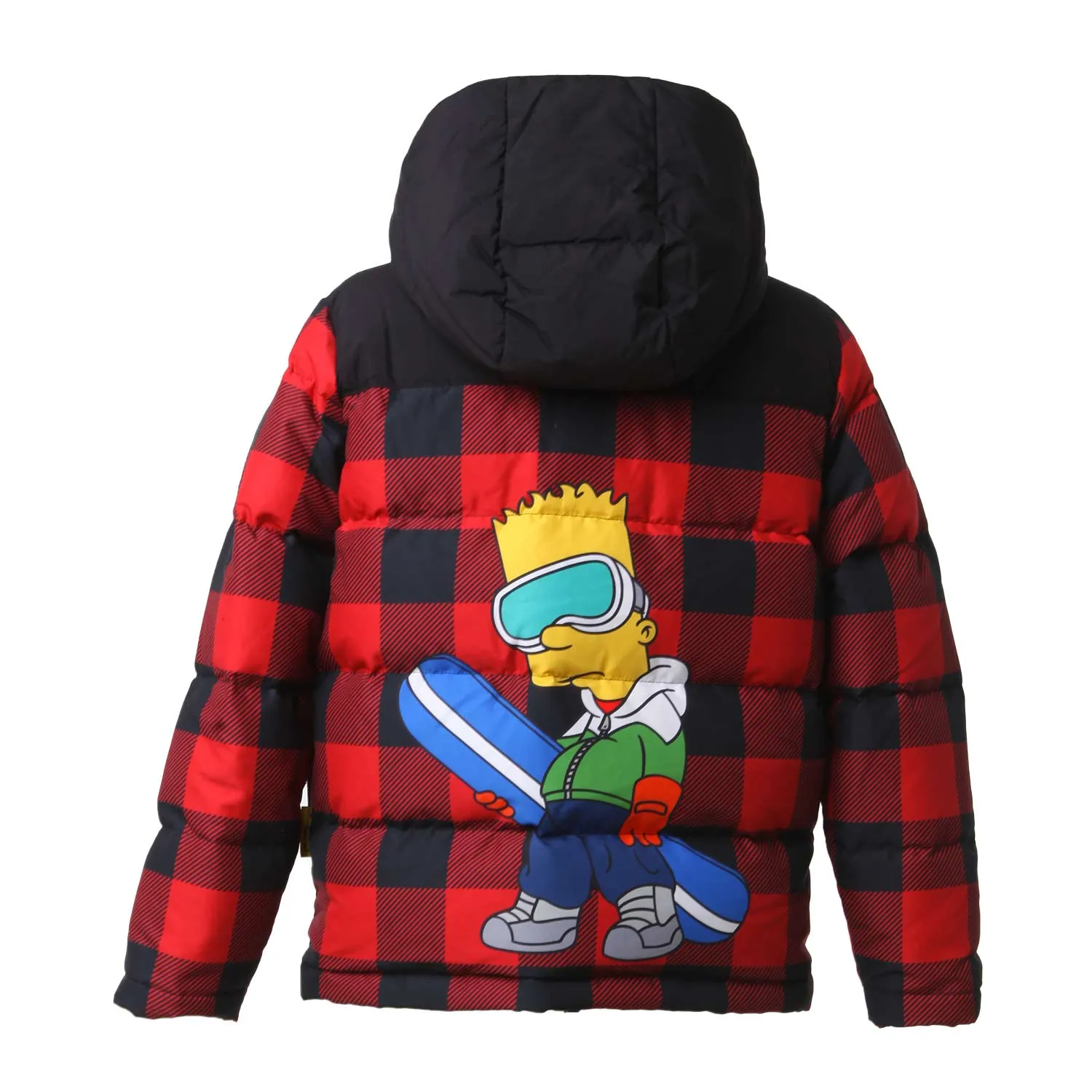 Piumino Snow Bart Rosso E Nero Bambino E Ragazzo