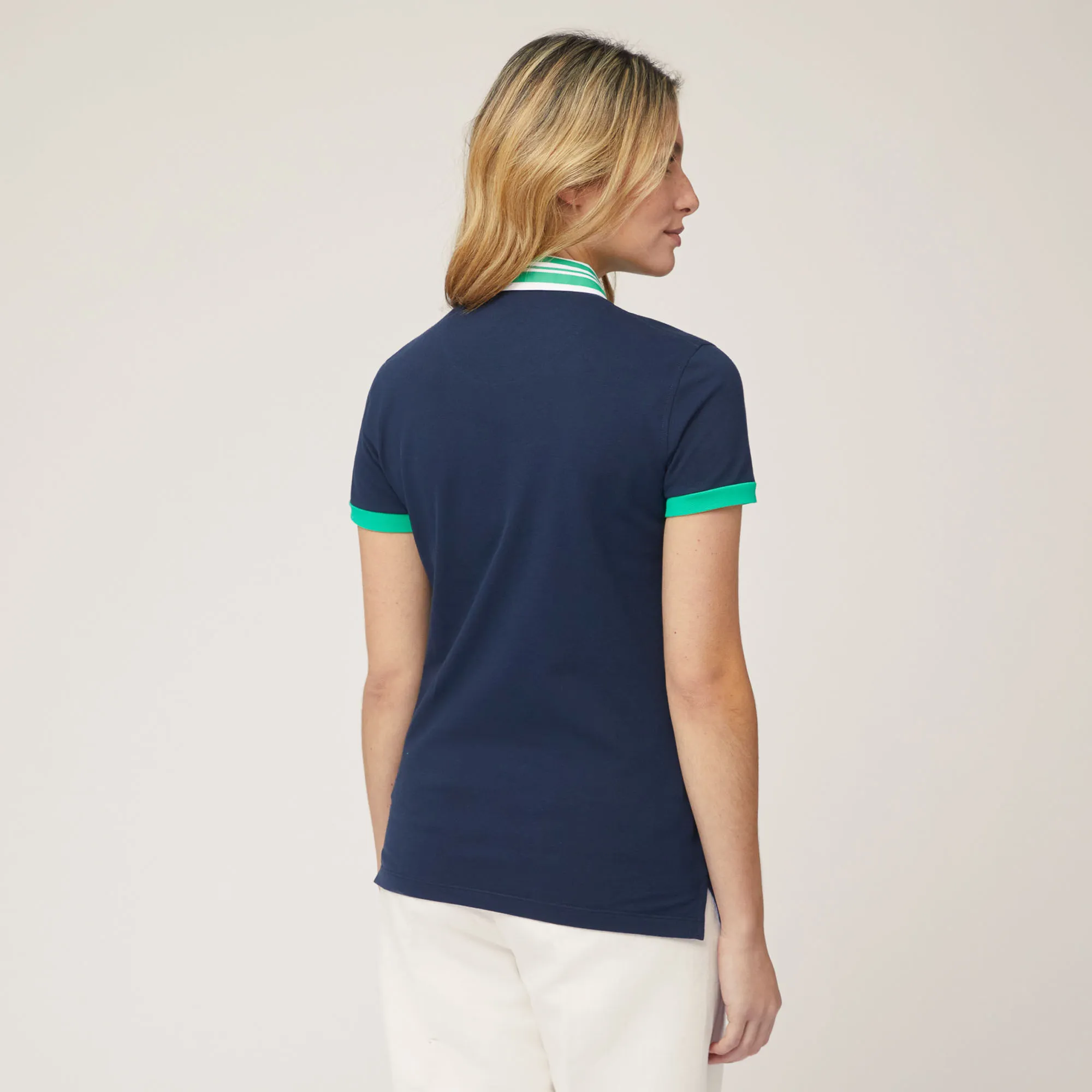 Polo Vietri Con Collo Stampato