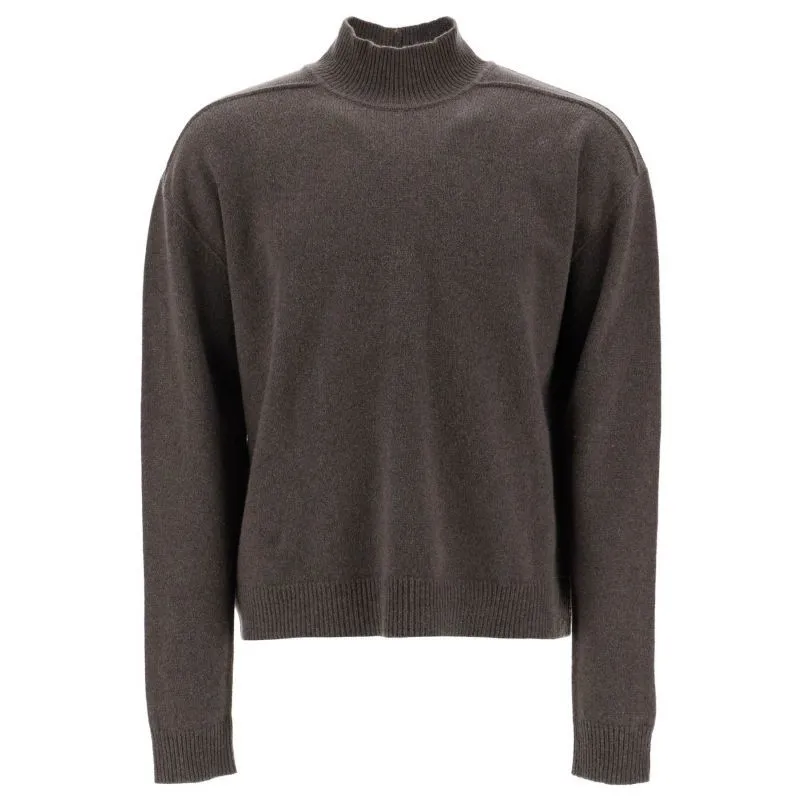 Pullover a collo alto in cachemire