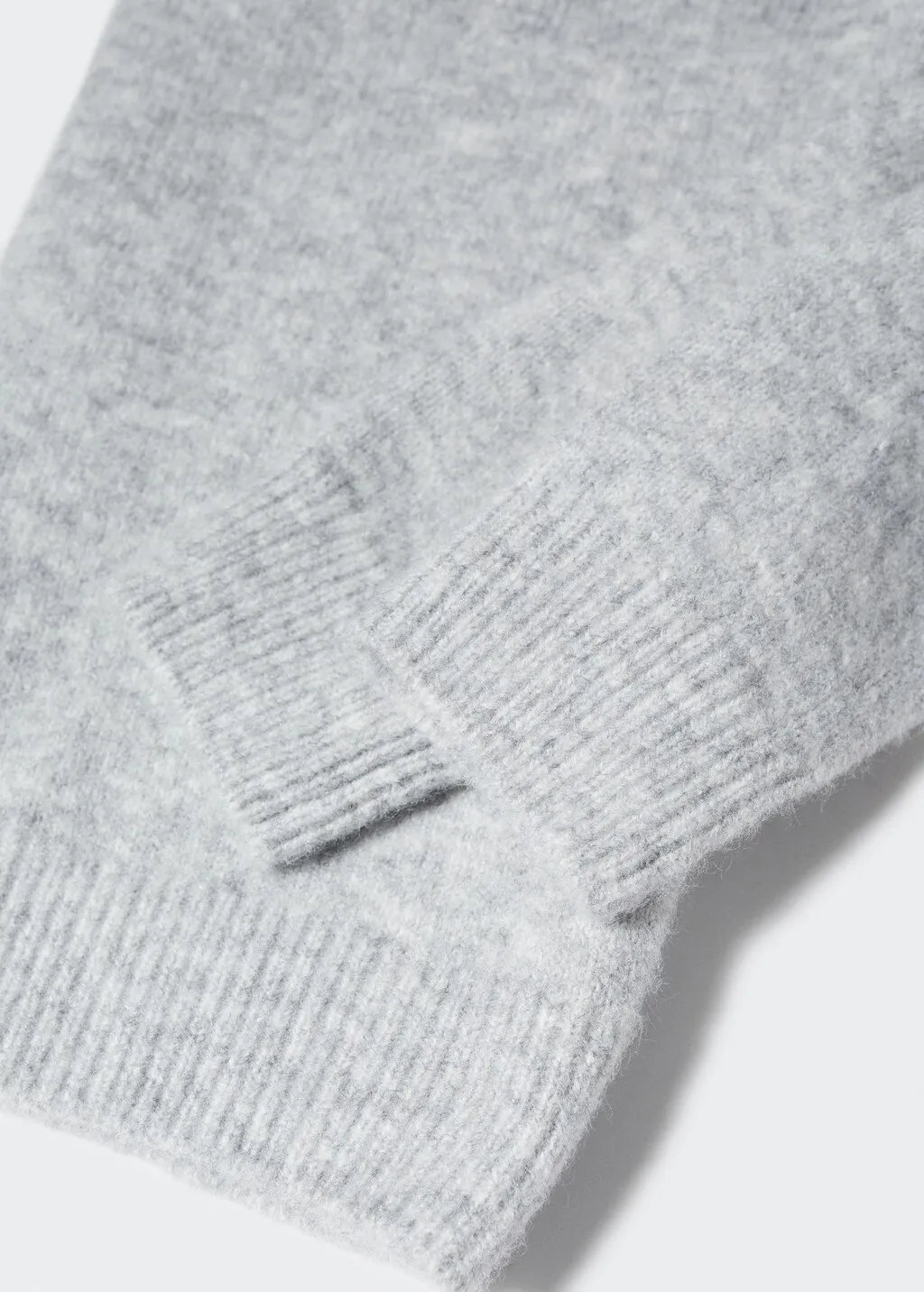 Pullover collo a V increspato