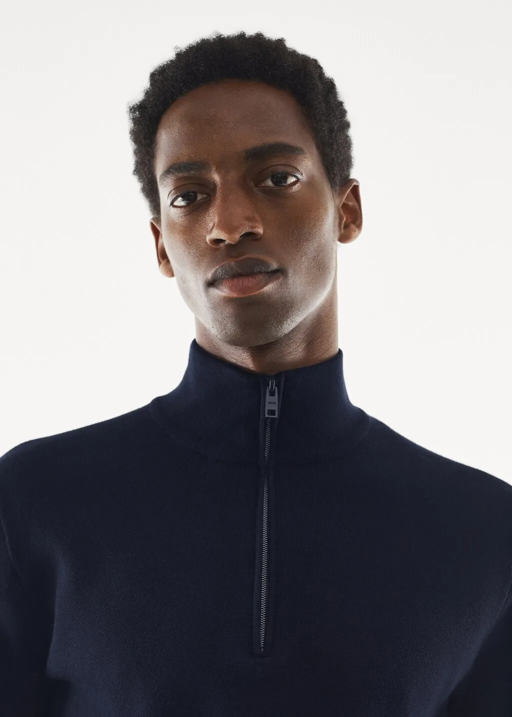 Pullover collo a zip traspirante