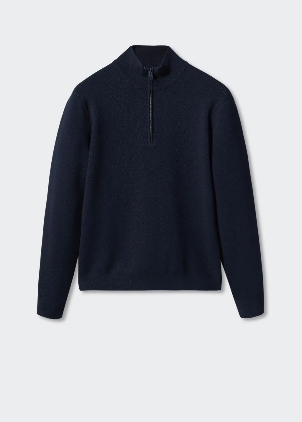 Pullover collo a zip traspirante