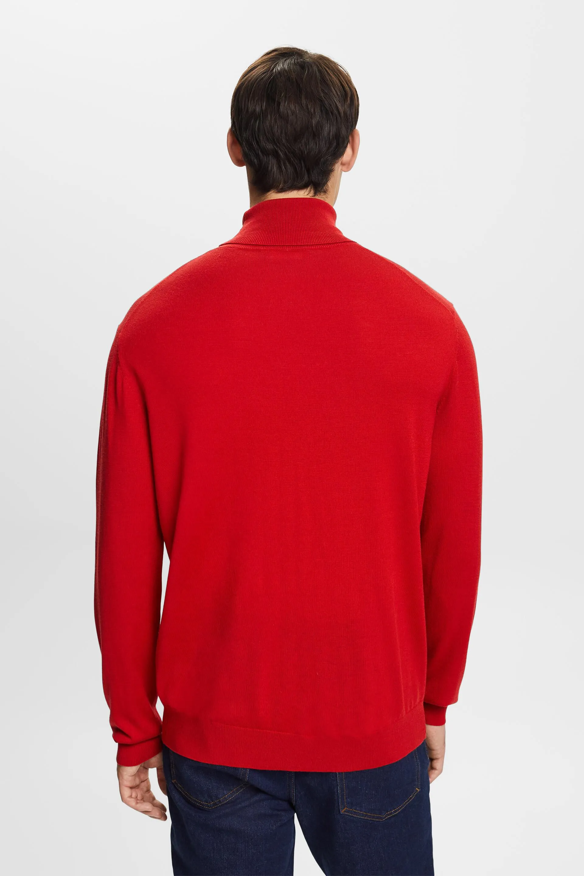 Pullover con collo a tartaruga in lana merino