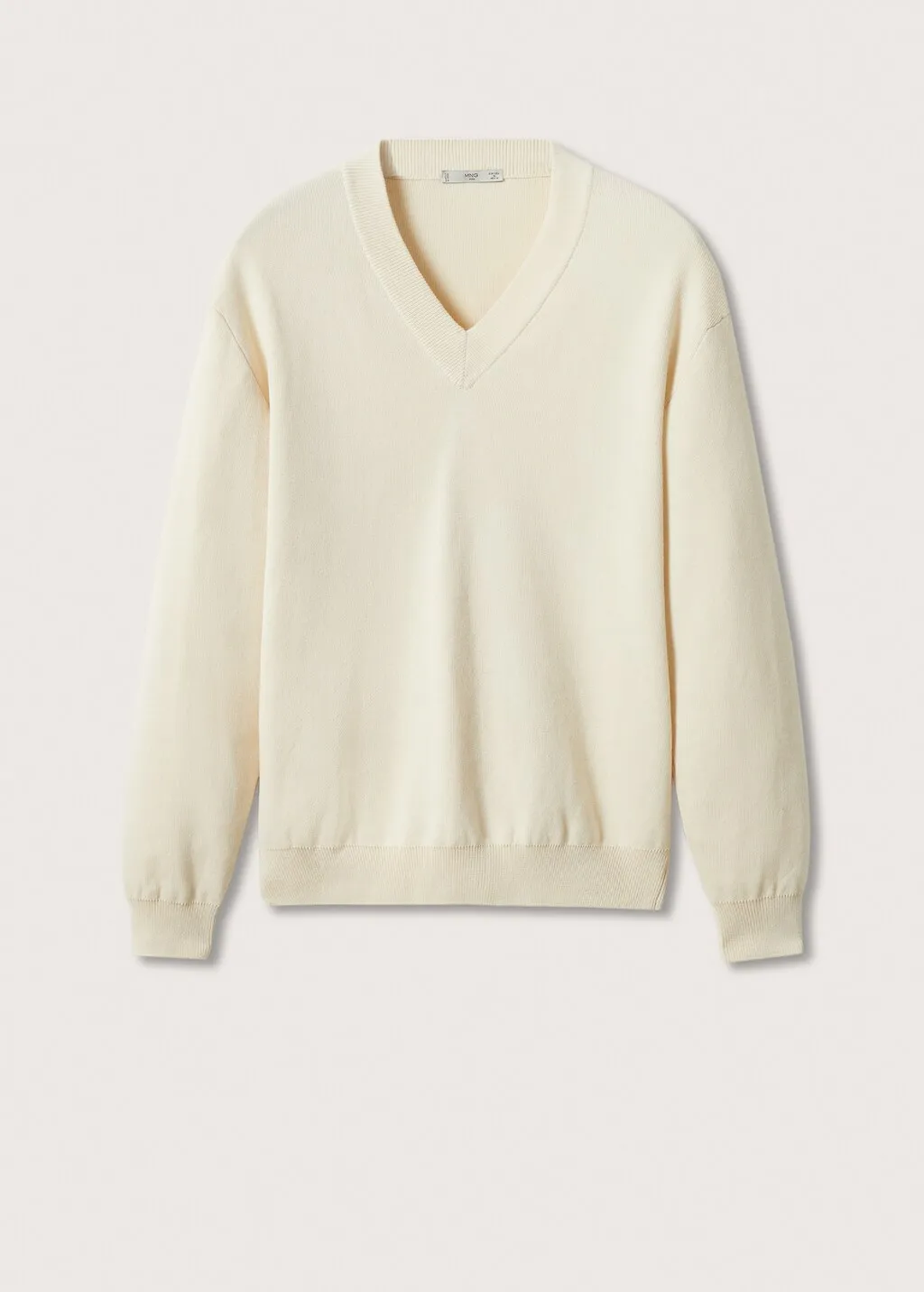 Pullover cotone collo a V