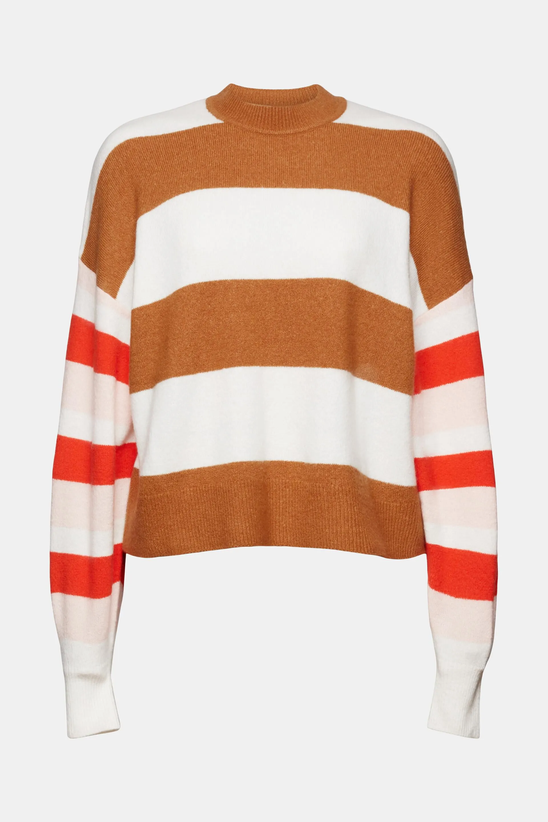 Pullover in misto lana a righe